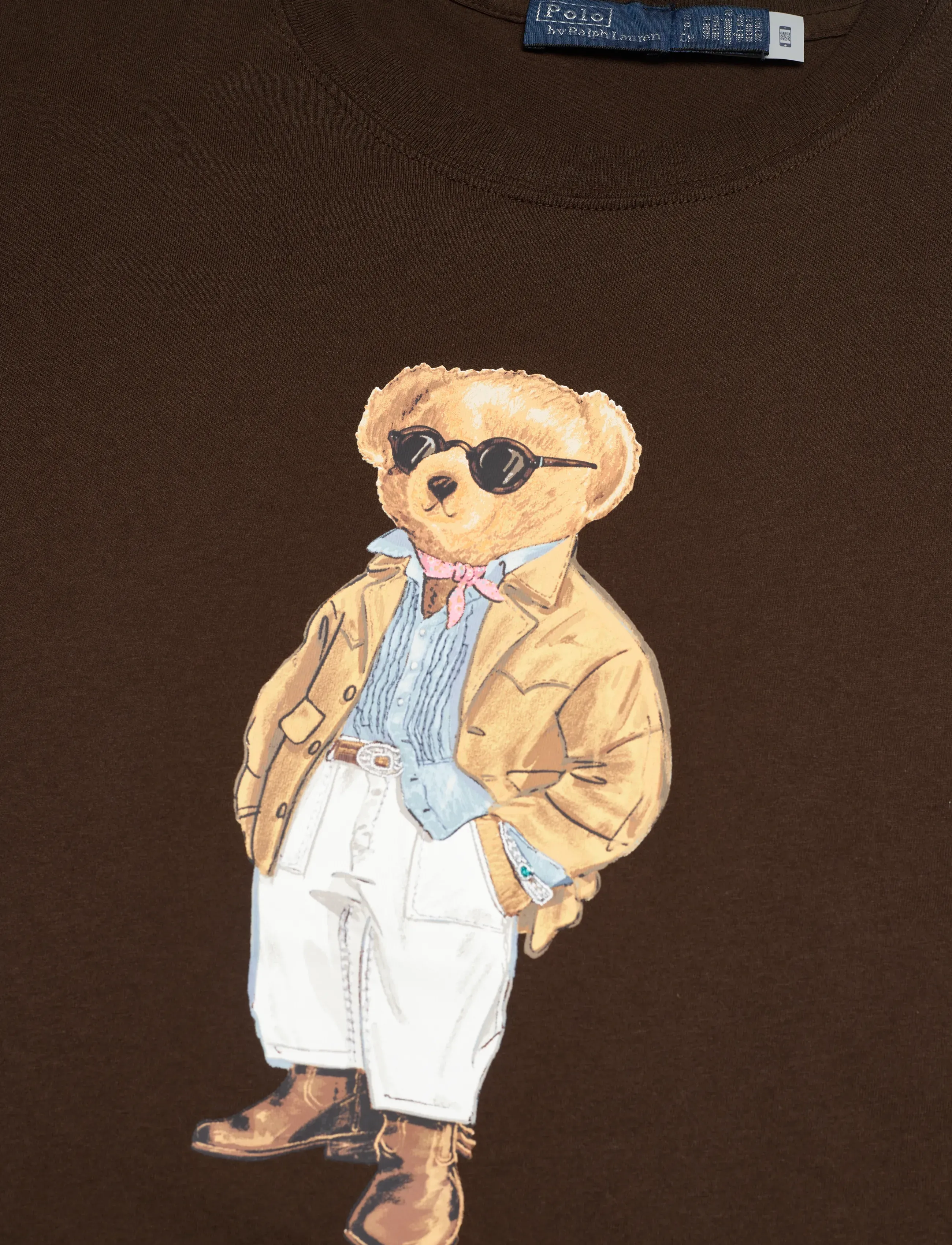 Polo Ralph Lauren - Polo Bear Cotton Jersey Tee - dark brown - 5