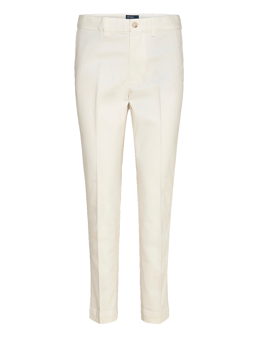 Polo Ralph Lauren - 20/1 CTN STRCHTWILL-WVN-PANTS - chinos - warm white - 0