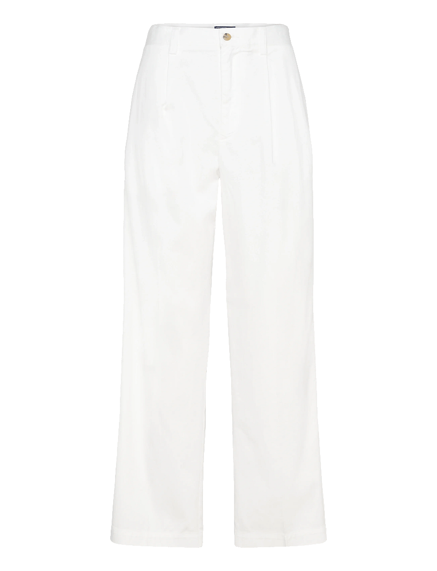 Polo Ralph Lauren - 3/1 LHT S TWILL-WVN-PANTS - bukser med brede ben - deckwash white - 1