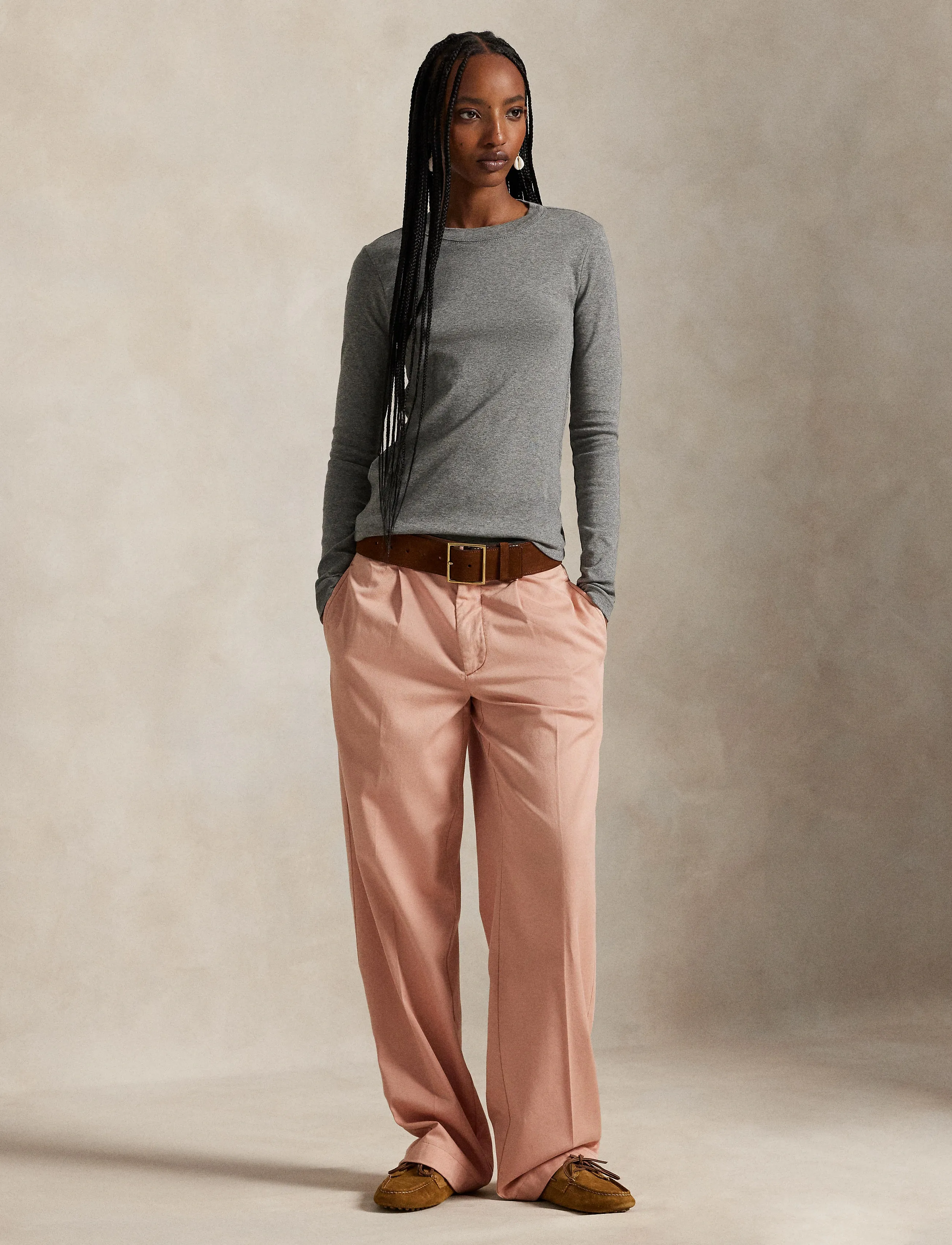 Polo Ralph Lauren 3/1 LHT S TWILL-WVN-PANTS - Bukser - MAUVE / pink/rose