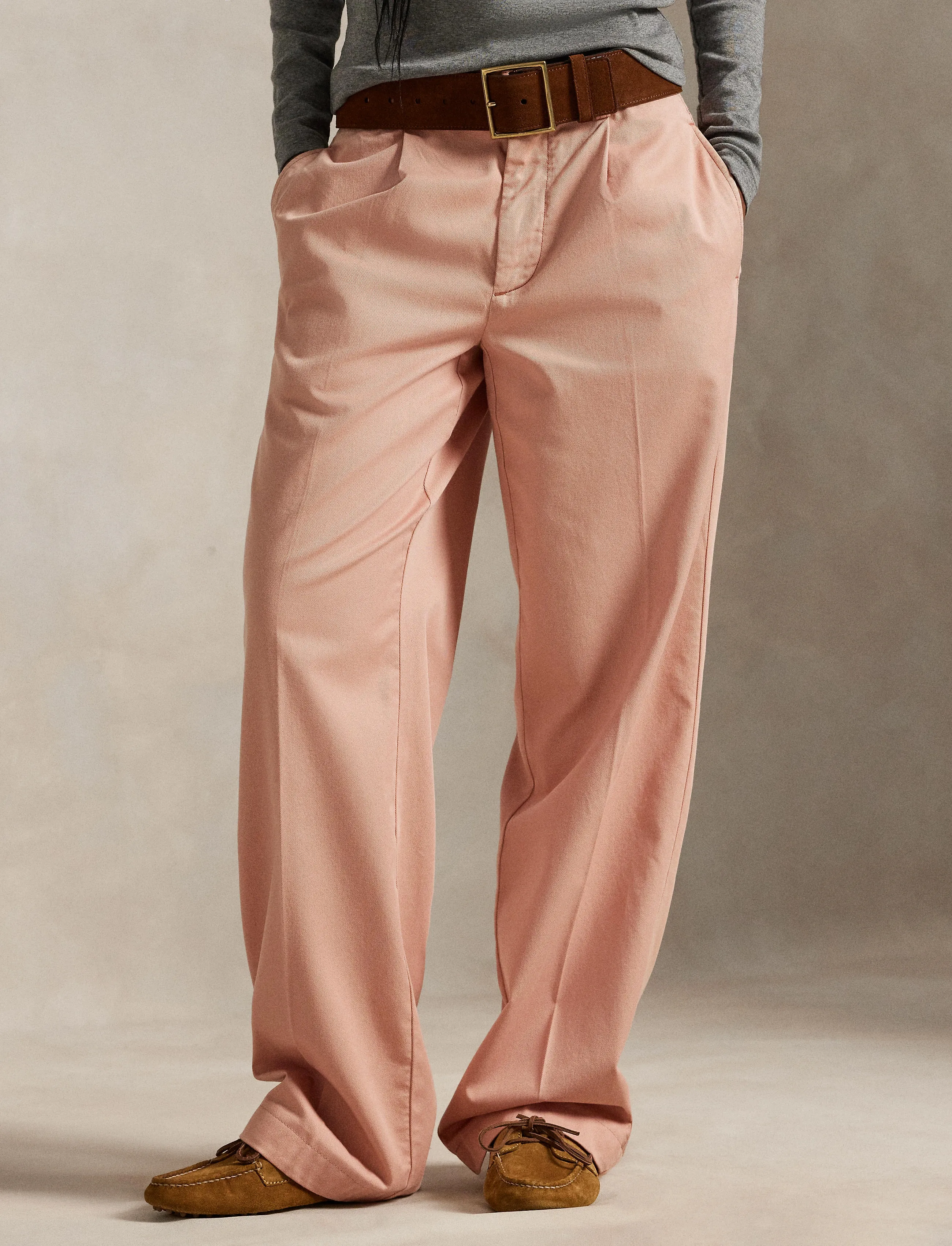 Polo Ralph Lauren - 3/1 LHT S TWILL-WVN-PANTS - hosen mit weitem bein - mauve - 5
