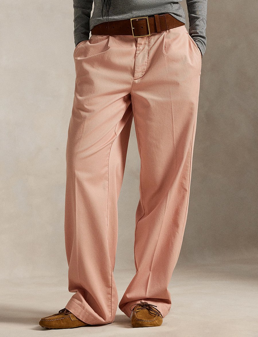 Polo Ralph Lauren - 3/1 LHT S TWILL-WVN-PANTS - hosen mit weitem bein - mauve - 5