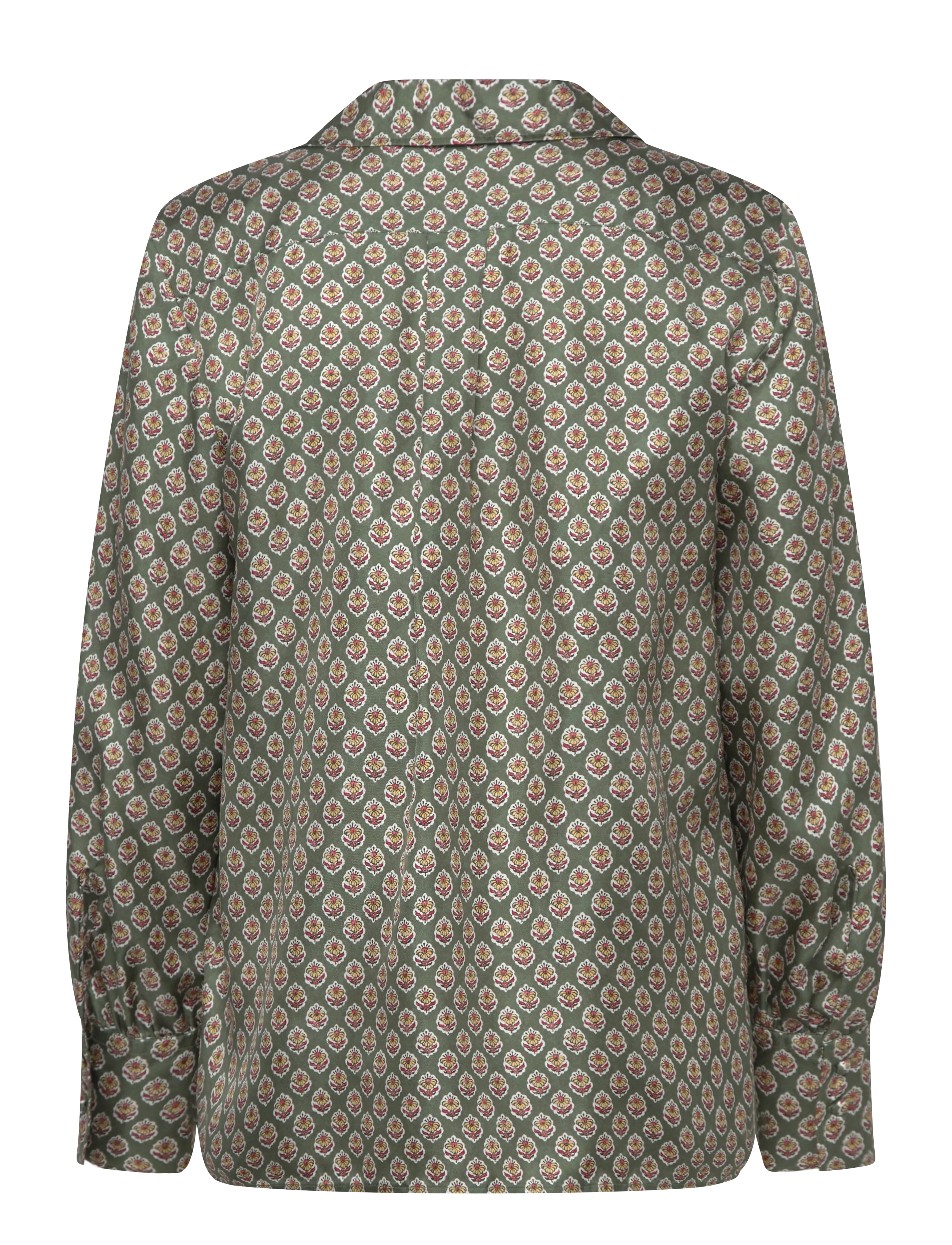 Polo Ralph Lauren - 16MM SILK TWILL-WVN-SHIRT - 2014 wood block s - 1