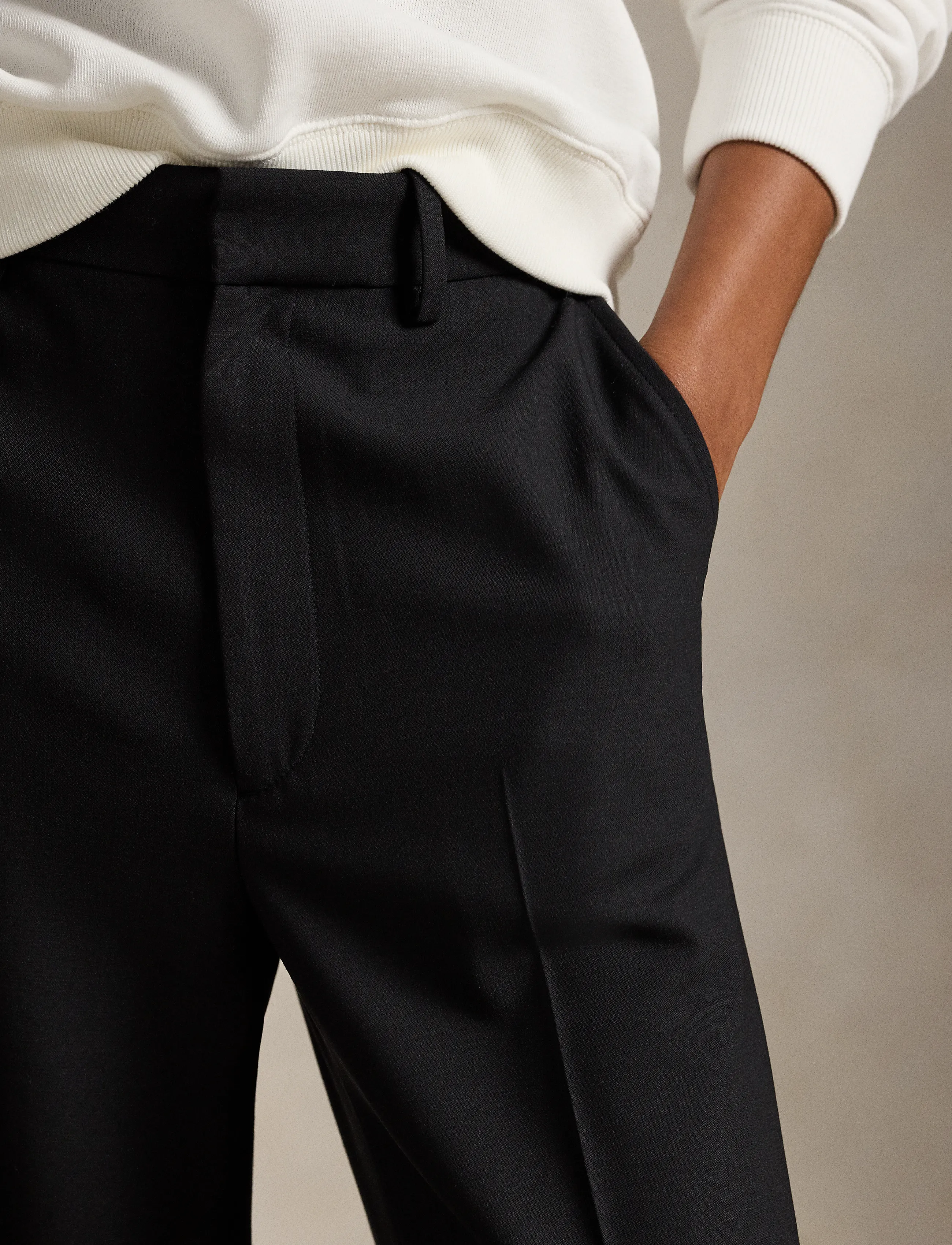 Polo Ralph Lauren - Beaton Stretch-Wool Pant - polo black - 5