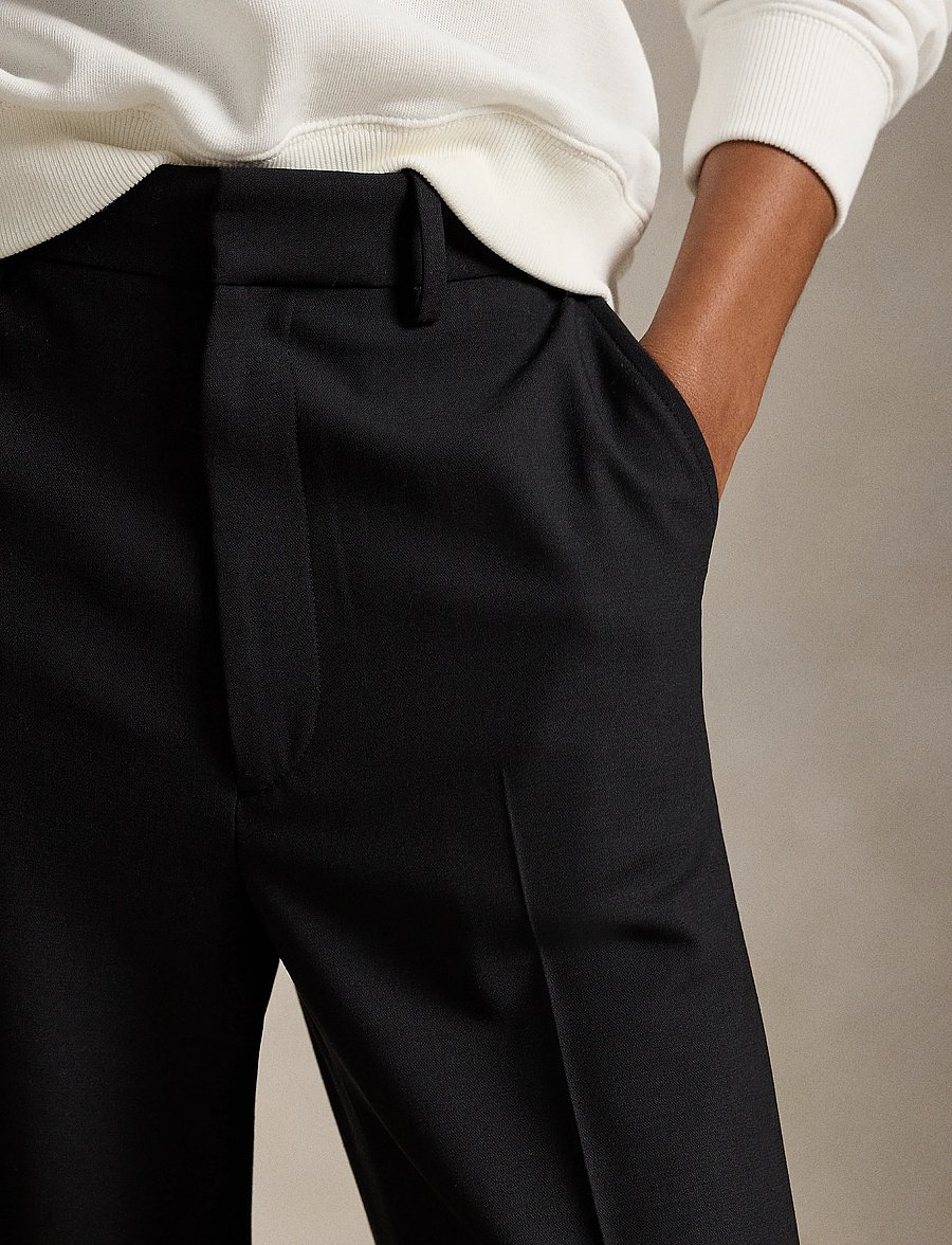 Polo Ralph Lauren - Beaton Stretch-Wool Pant - alt laiad püksid - polo black - 5