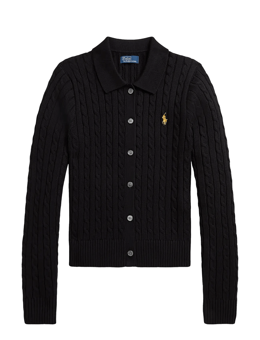 Polo Ralph Lauren - Cable-Knit Cotton Cardigan - polo black - 1