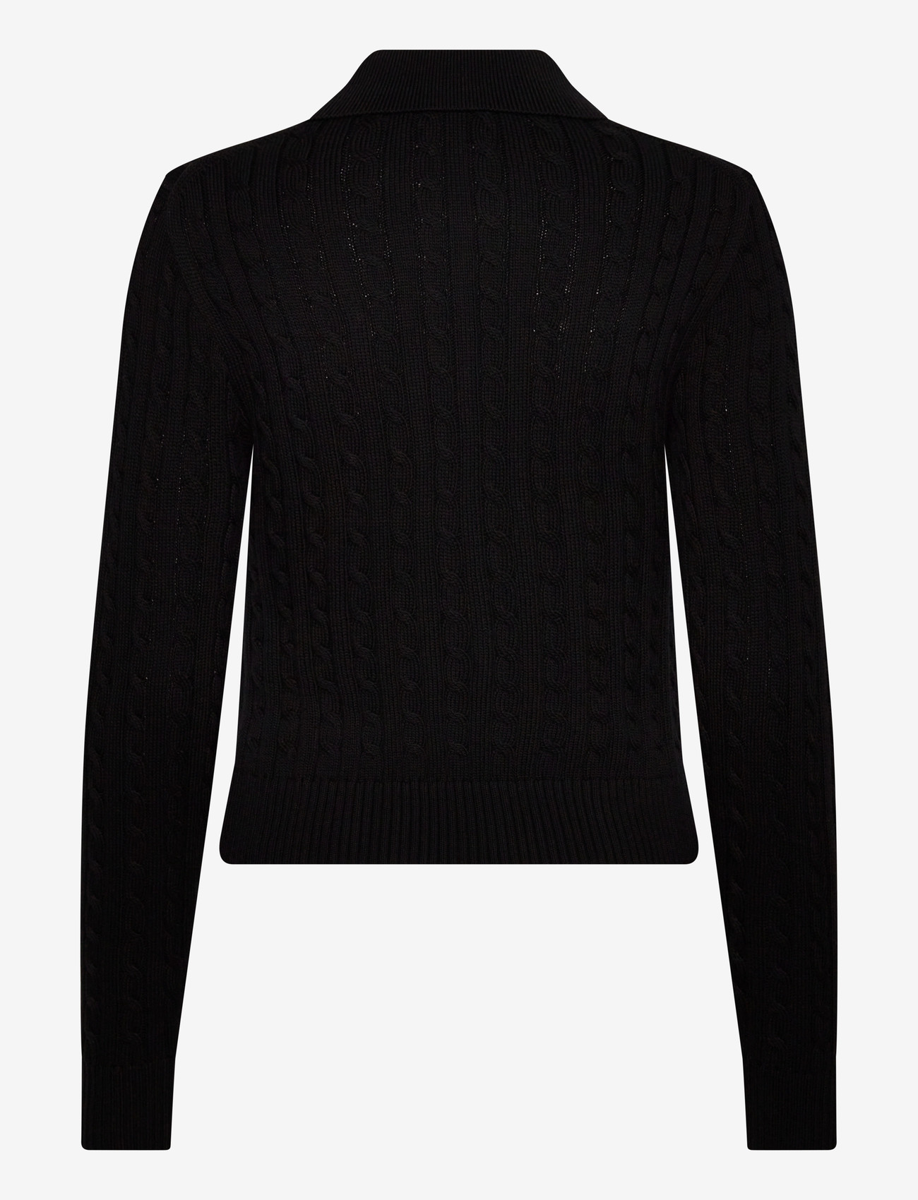 Polo Ralph Lauren - Cable-Knit Cotton Cardigan - koftor - polo black - 1
