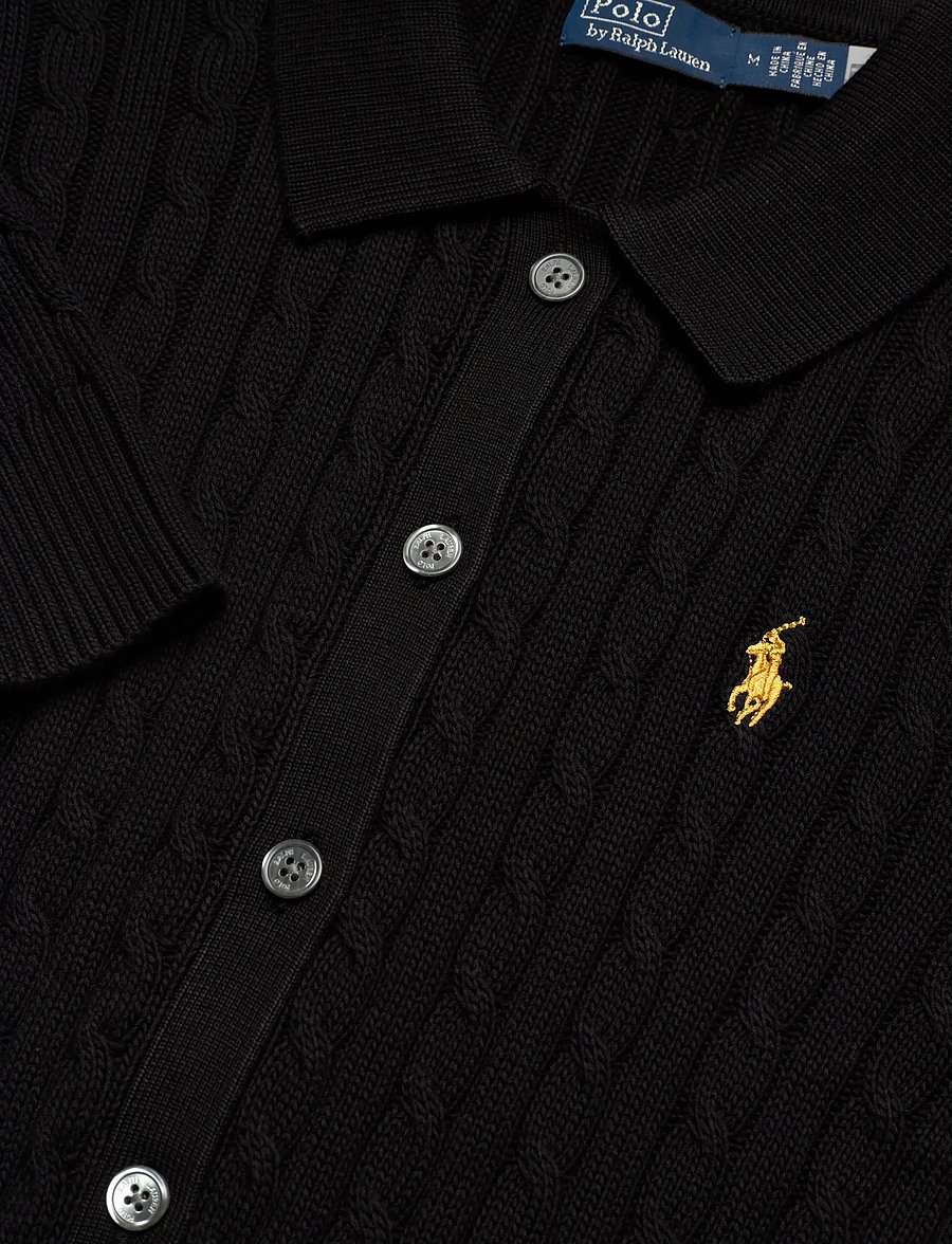 Polo Ralph Lauren - Cable-Knit Cotton Cardigan - polo black - 5