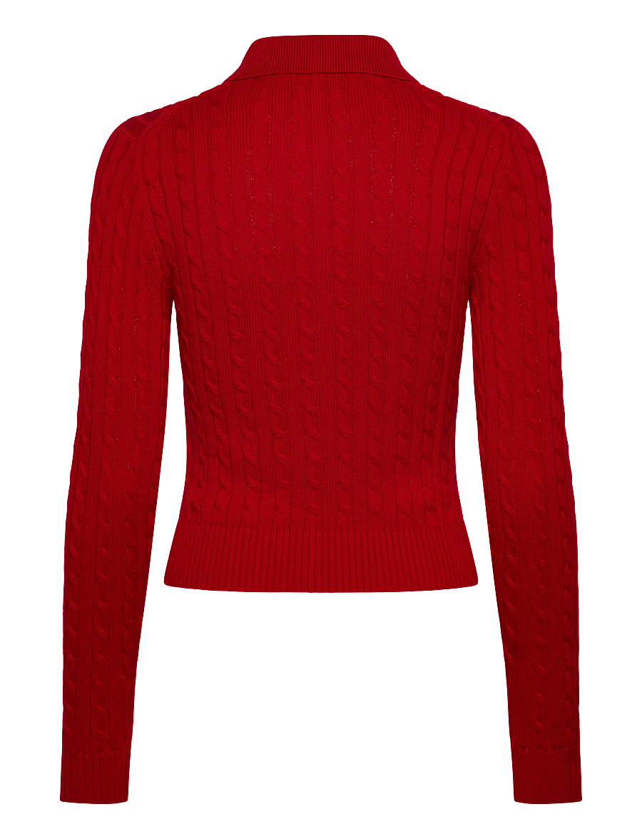 Polo Ralph Lauren - Cable-Knit Cotton Cardigan - rl2000 red - 2