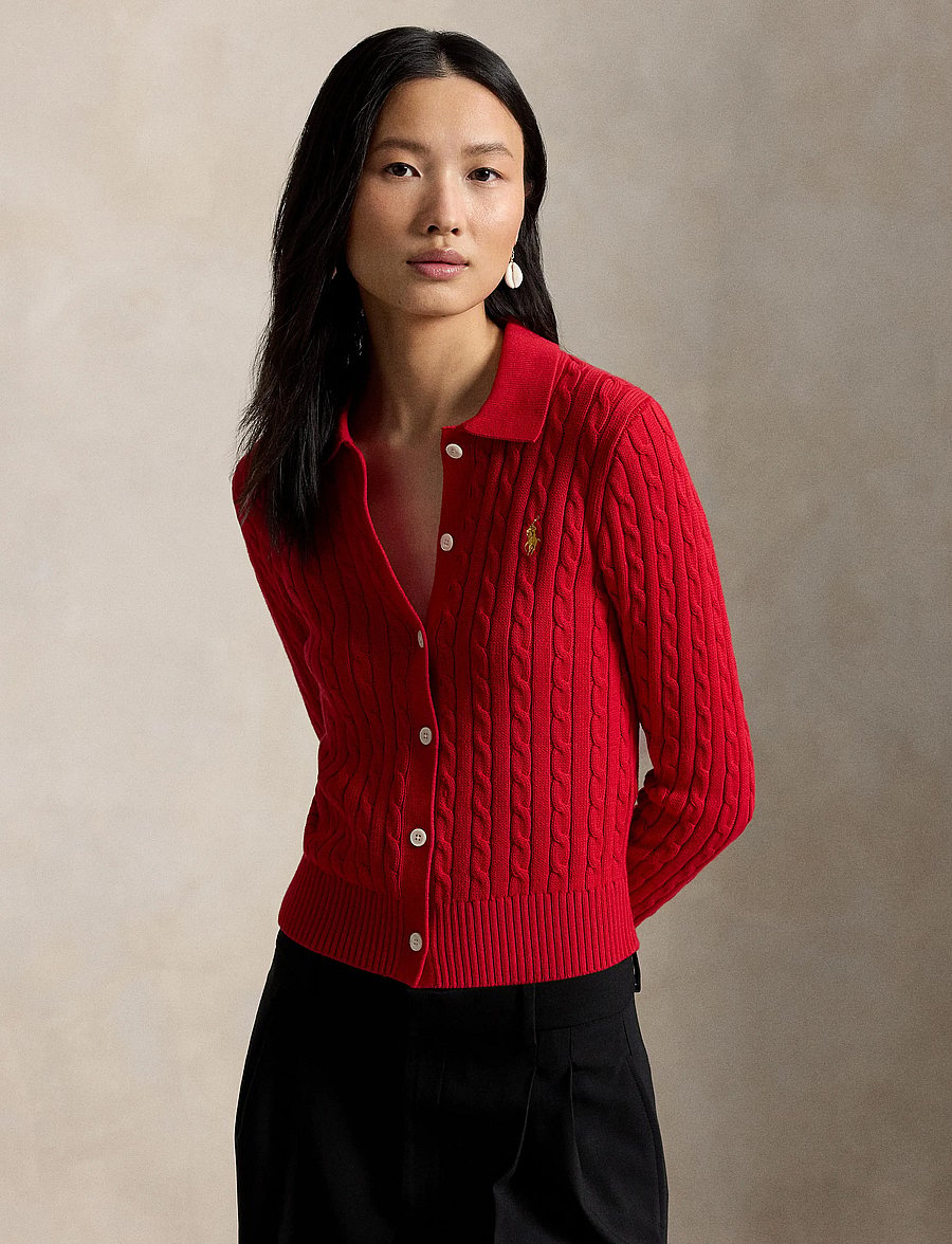 Polo Ralph Lauren - Cable-Knit Cotton Cardigan - rl2000 red - 3