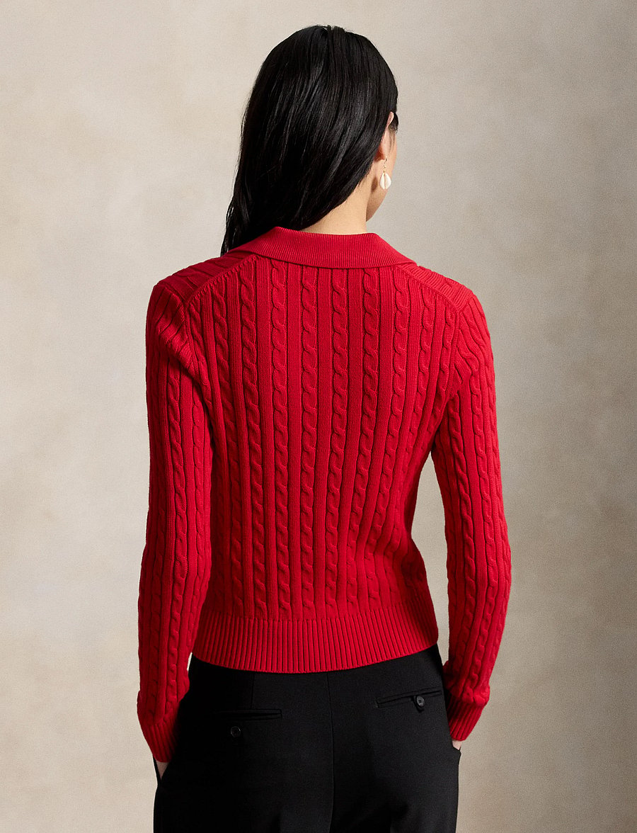 Polo Ralph Lauren - Cable-Knit Cotton Cardigan - rl2000 red - 5