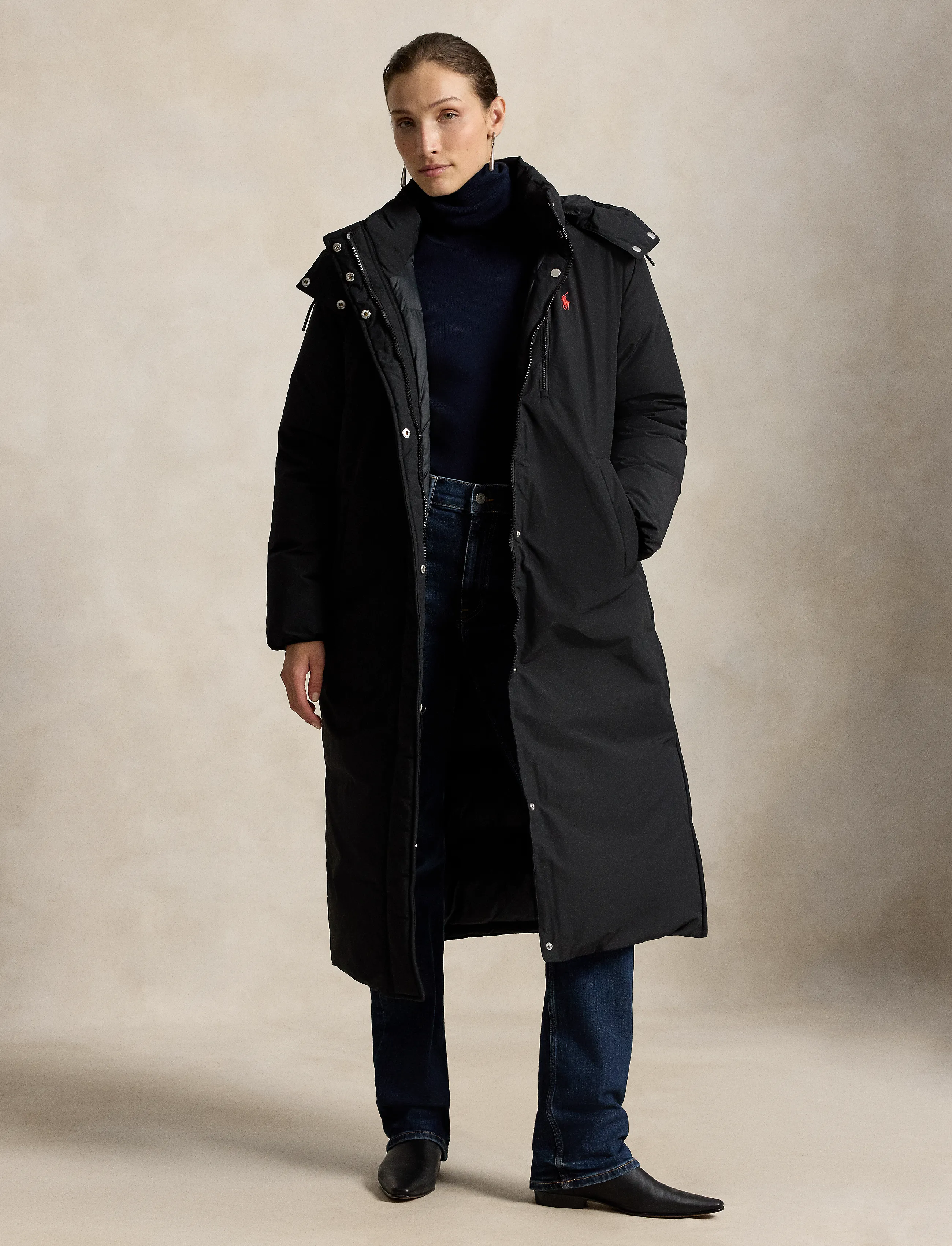 Polo Ralph Lauren Mid-Weight Down Puffer Coat - Riided - POLO BLACK / black