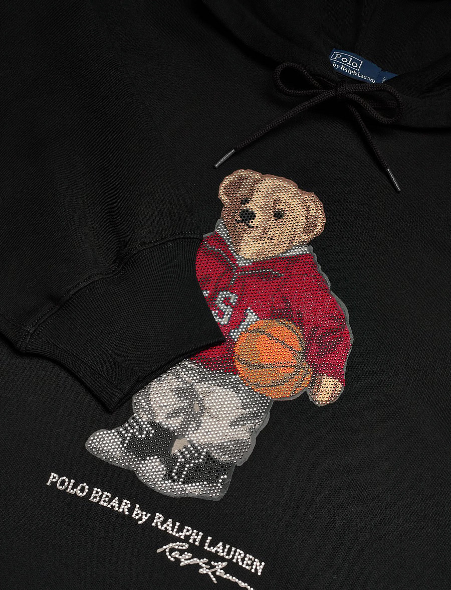 Polo Ralph Lauren - Polo Bear Fleece Hoodie - polo black - 2