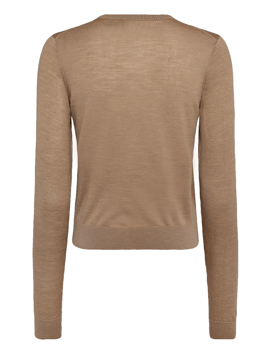 Polo Ralph Lauren - Wool Crewneck Cardigan - koftor - collection camel - 2