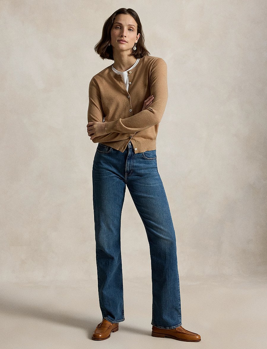 Polo Ralph Lauren - Wool Crewneck Cardigan - koftor - collection camel - 5