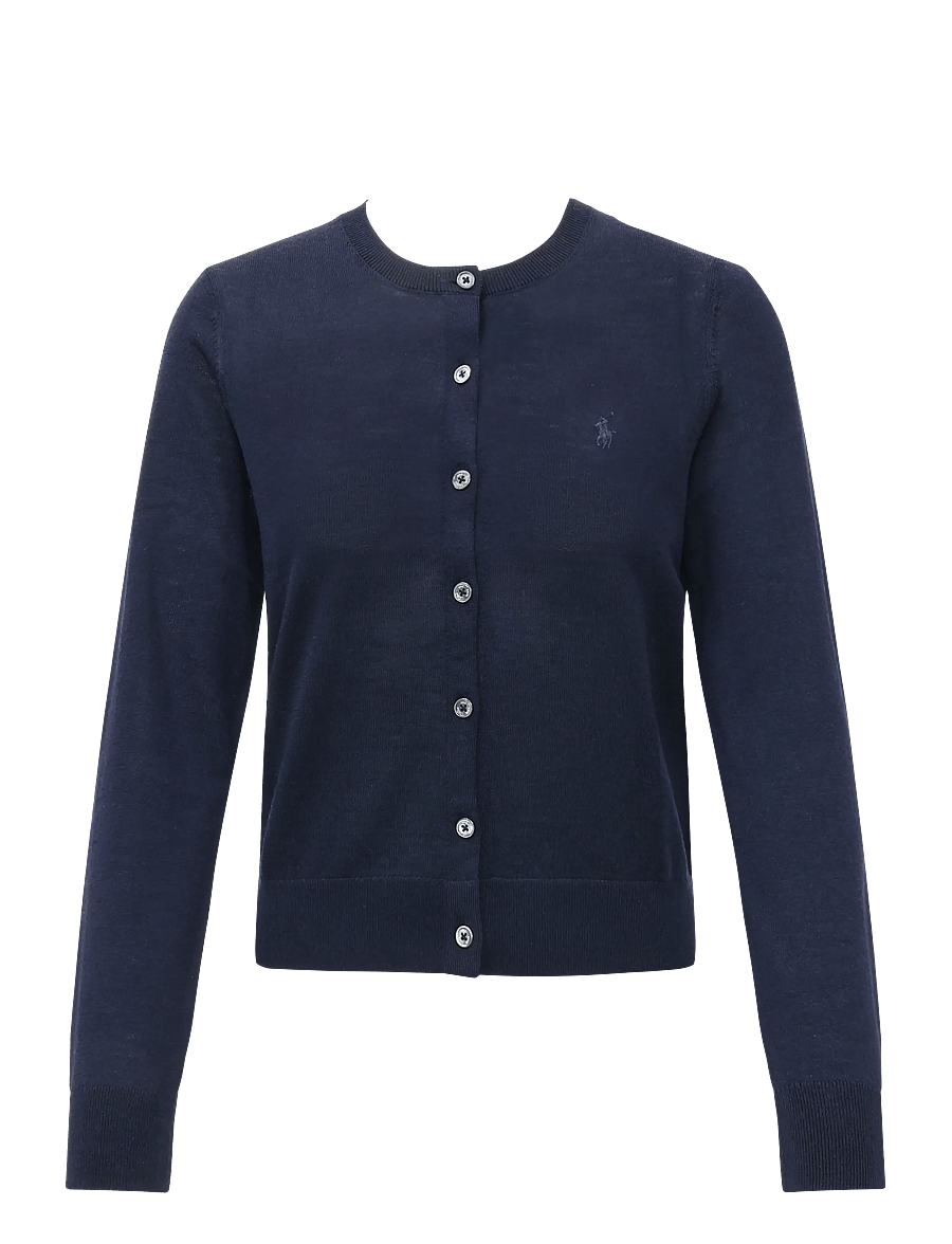 Polo Ralph Lauren - Wool Crewneck Cardigan - strickjacken - hunter navy - 1