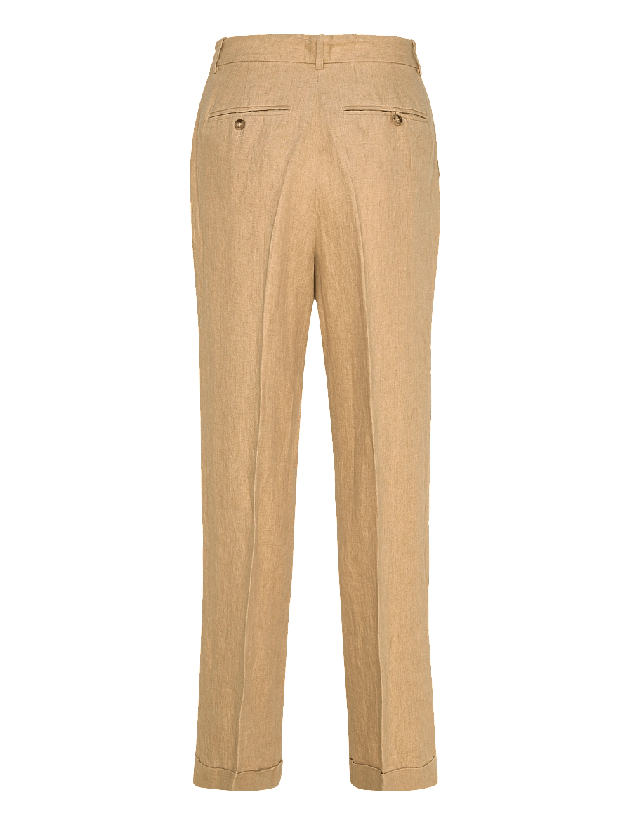 Polo Ralph Lauren - 9/1 DELAVE LINEN-WVN-PANTS - linnebyxor - classic camel - 2