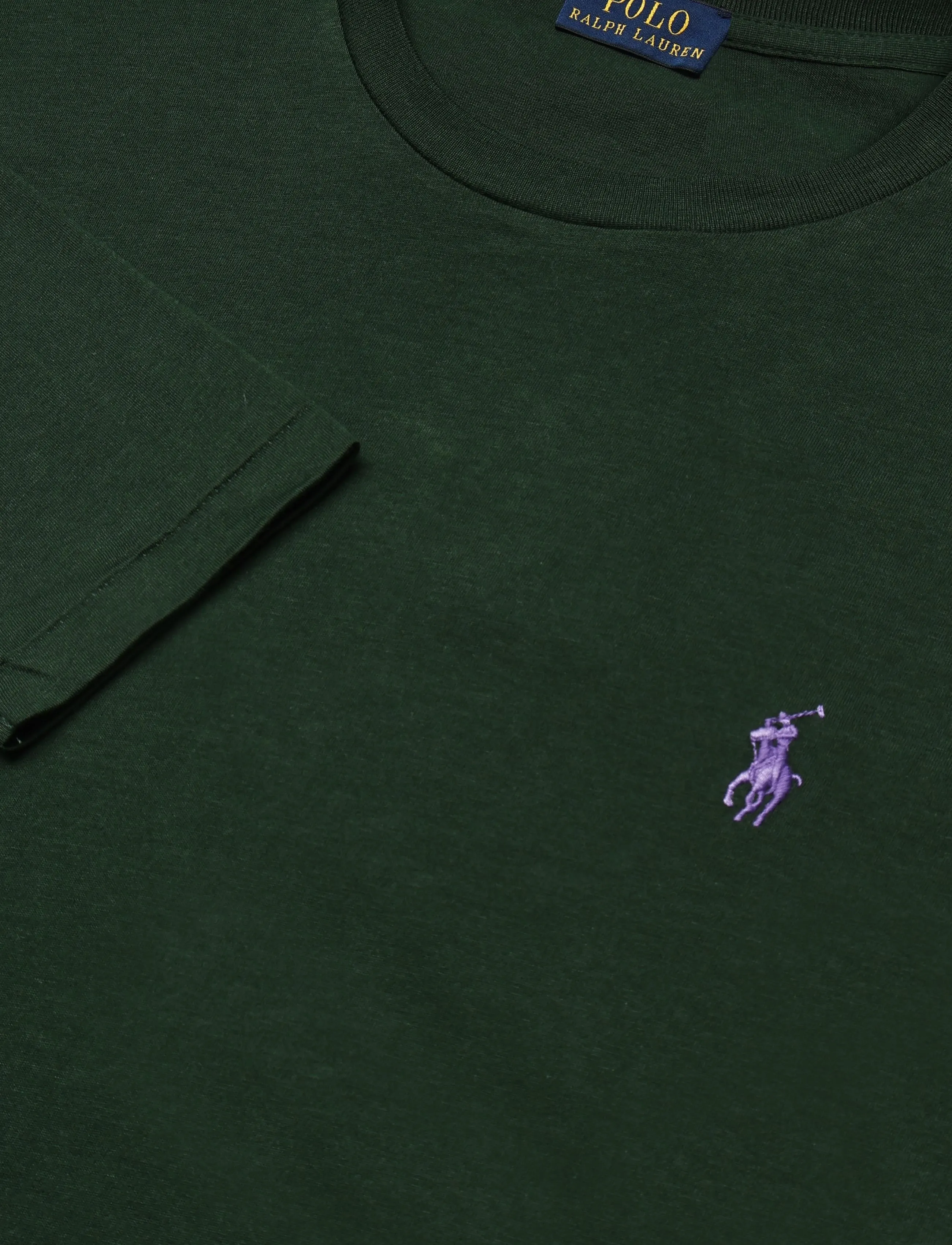 Polo Ralph Lauren - 40/1 COTTON JERSEY-KNT-T-SHIRT - långärmade toppar - basic forest - 2
