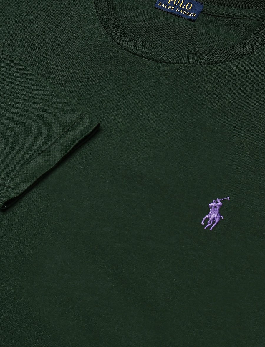 Polo Ralph Lauren - 40/1 COTTON JERSEY-KNT-T-SHIRT - långärmade toppar - basic forest - 2