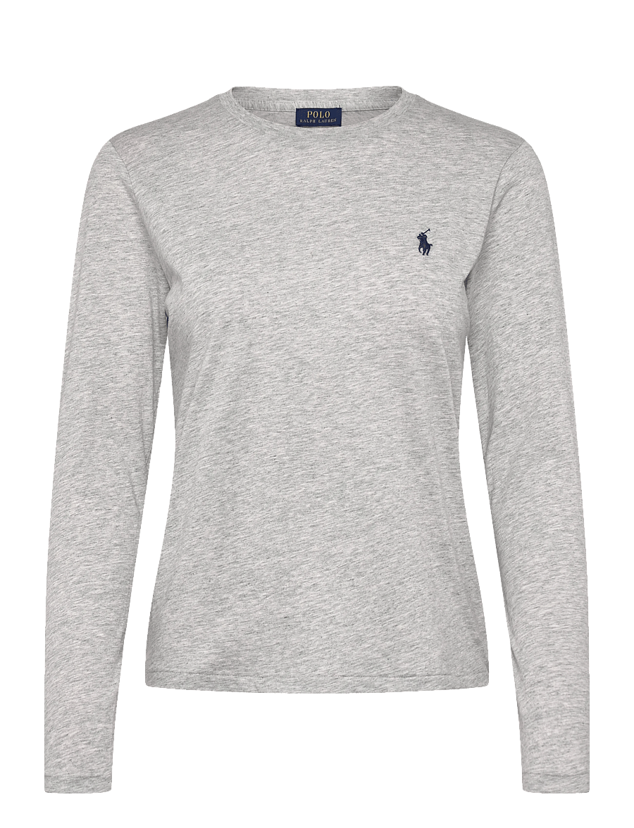 Polo Ralph Lauren - 40/1 COTTON JERSEY-KNT-T-SHIRT - långärmade toppar - cobblestone heath - 1