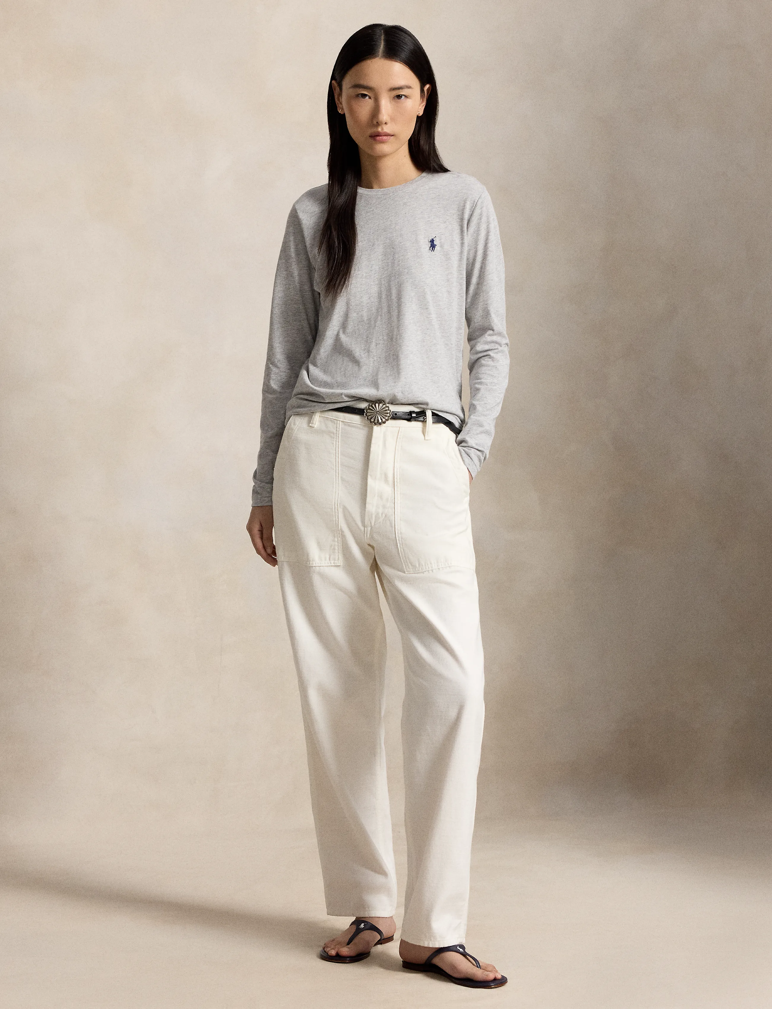 Polo Ralph Lauren - Classic Fit Jersey Long-Sleeve Tee - langærmede toppe - cobblestone heath - 3