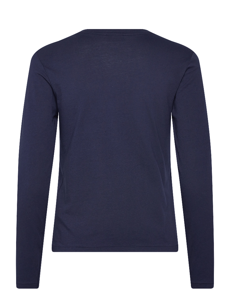 Polo Ralph Lauren - 40/1 COTTON JERSEY-KNT-T-SHIRT - långärmade toppar - cruise navy - 1