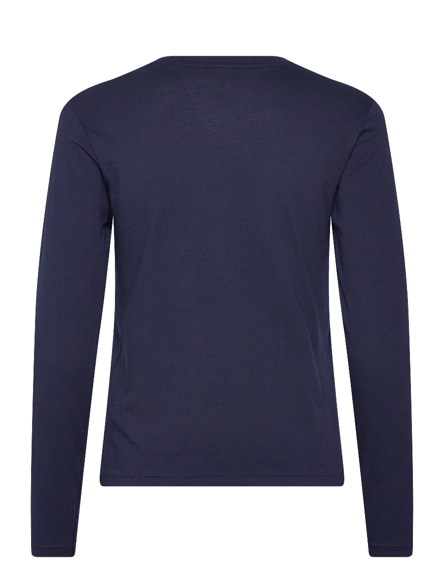 Polo Ralph Lauren - 40/1 COTTON JERSEY-KNT-T-SHIRT - långärmade toppar - cruise navy - 2