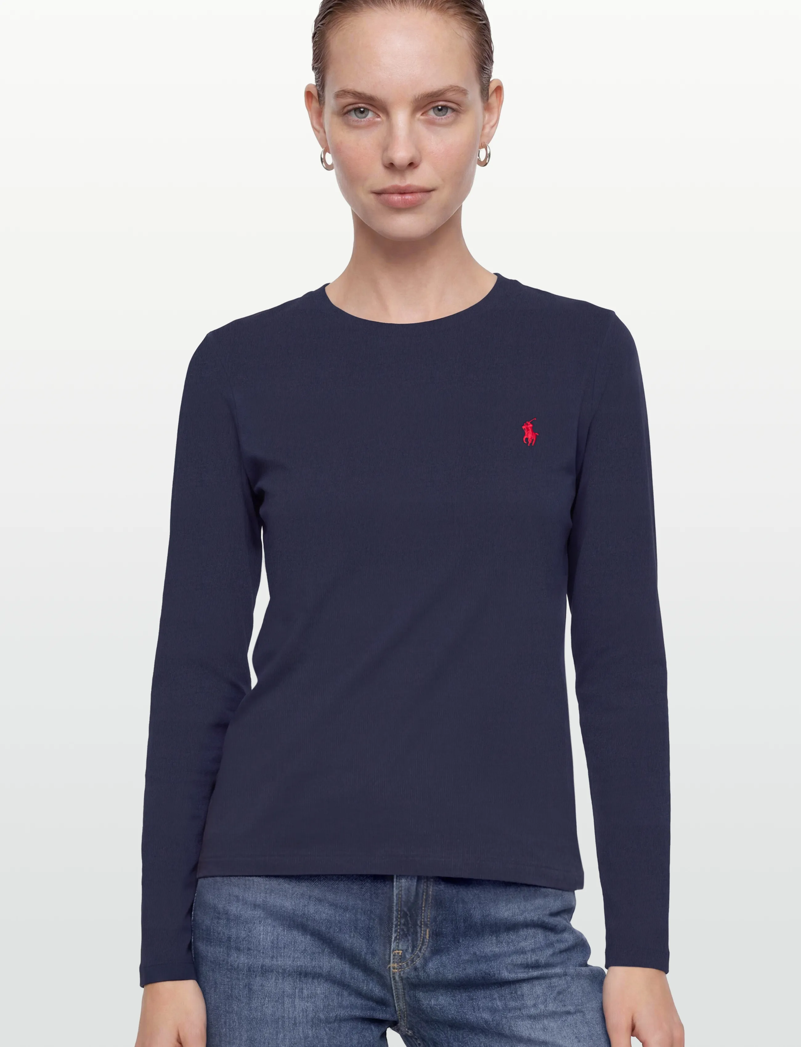 Polo Ralph Lauren - Classic Fit Jersey Long-Sleeve Tee - langærmede toppe - cruise navy - 3
