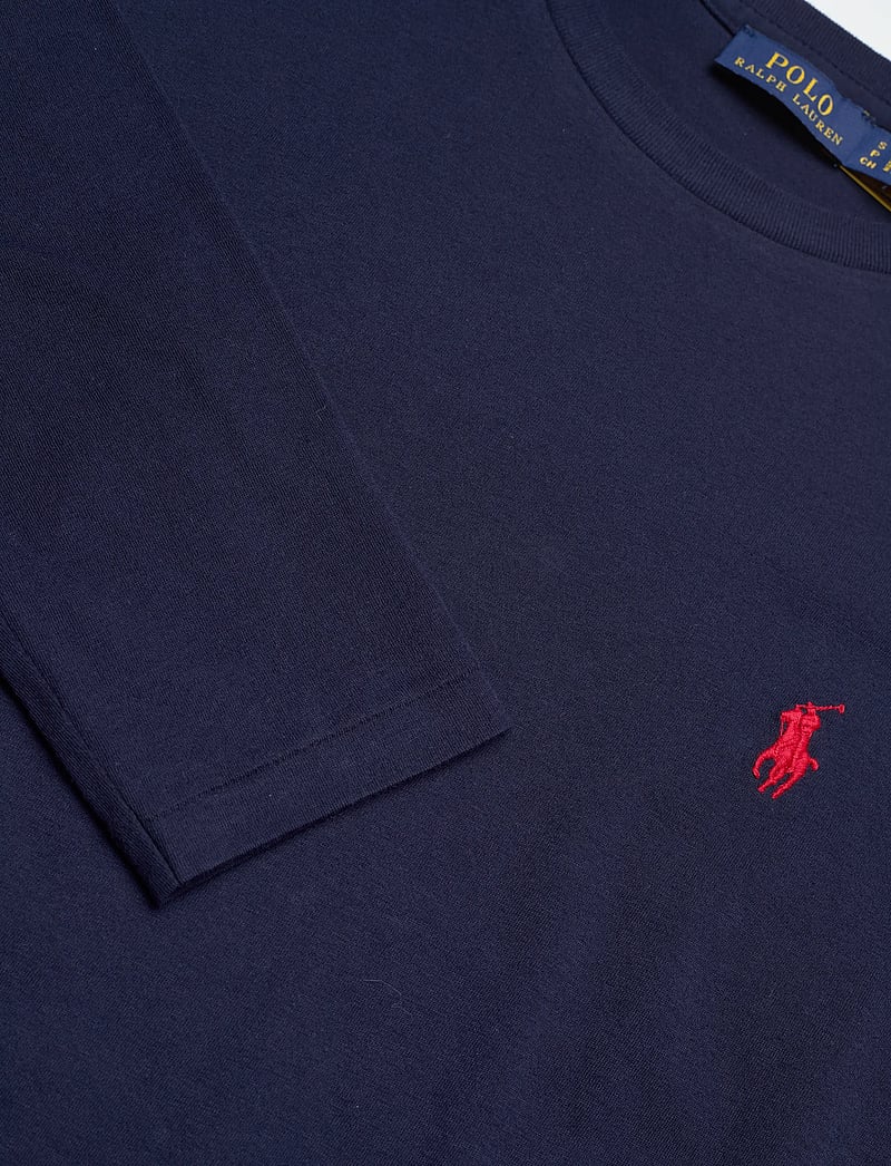 Polo Ralph Lauren - 40/1 COTTON JERSEY-KNT-T-SHIRT - långärmade toppar - cruise navy - 2