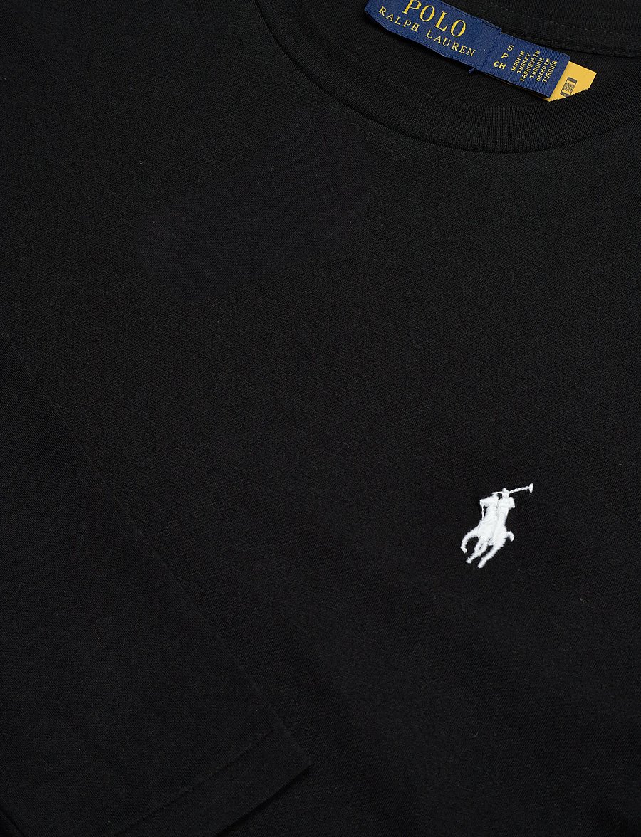 Polo Ralph Lauren - 40/1 COTTON JERSEY-KNT-T-SHIRT - langärmlige tops - polo black - 5