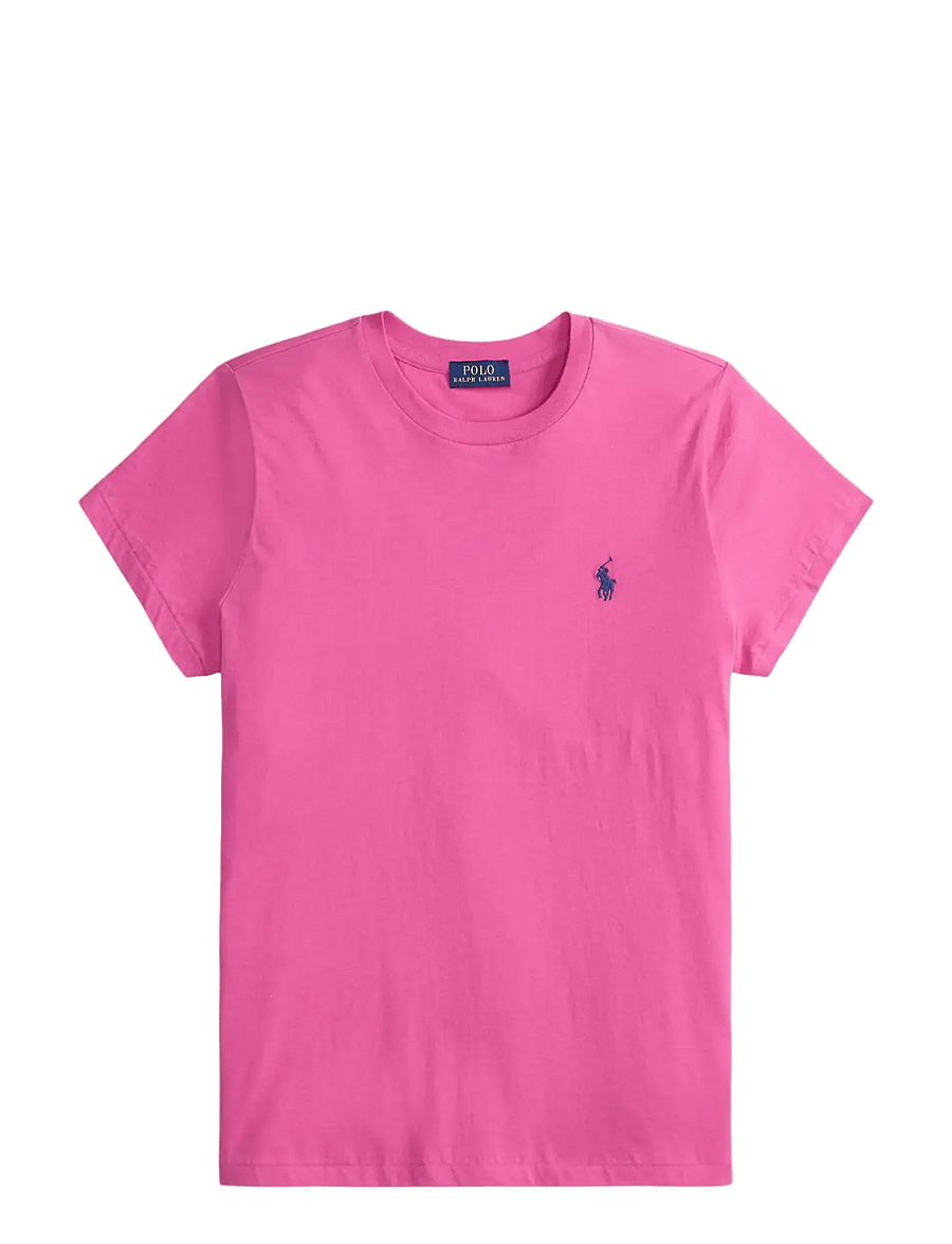 Polo Ralph Lauren - Classic Fit Cotton Jersey Crewneck Tee - t-shirts & tops - accent pink - 1