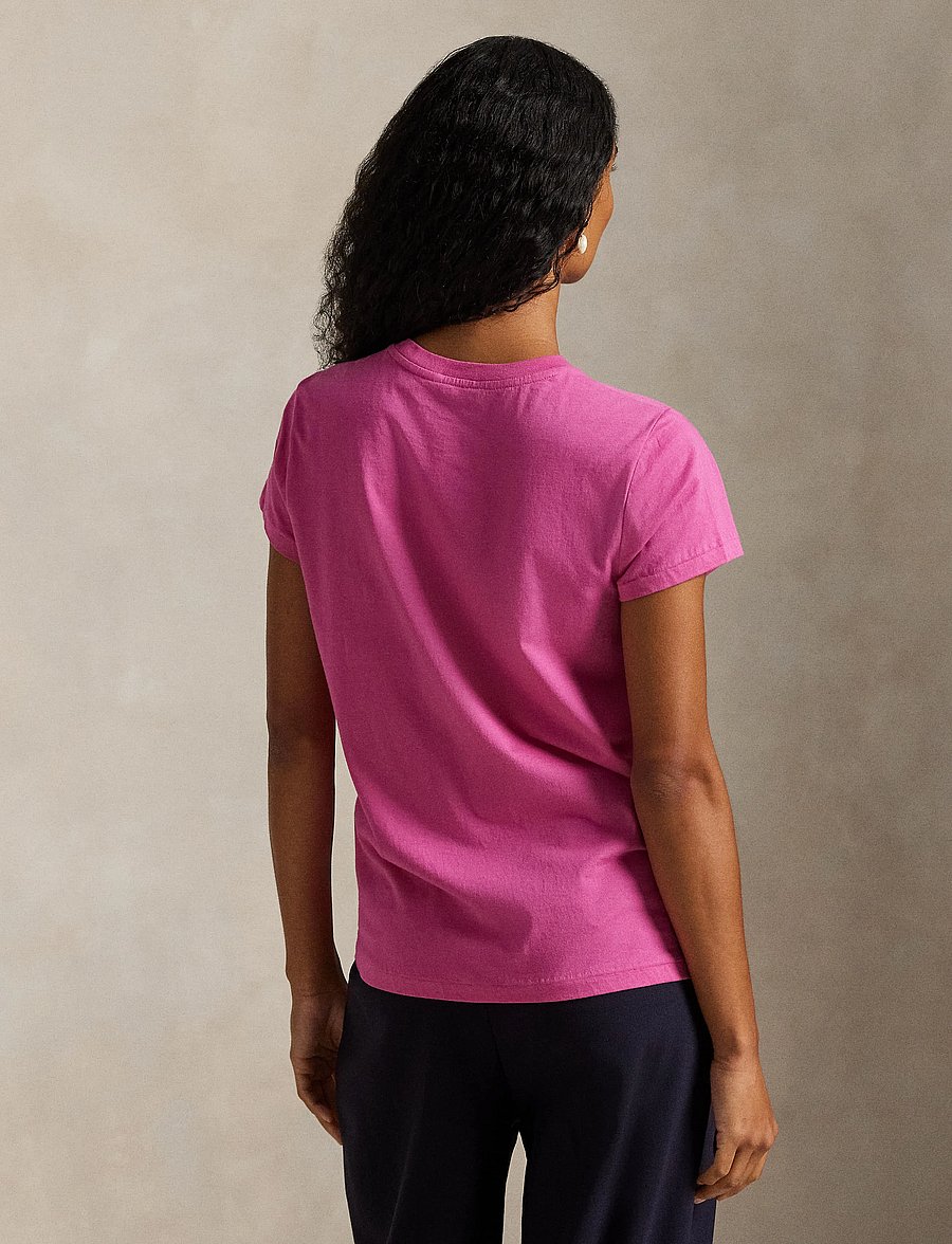Polo Ralph Lauren - Classic Fit Cotton Jersey Crewneck Tee - t-shirts & tops - accent pink - 3
