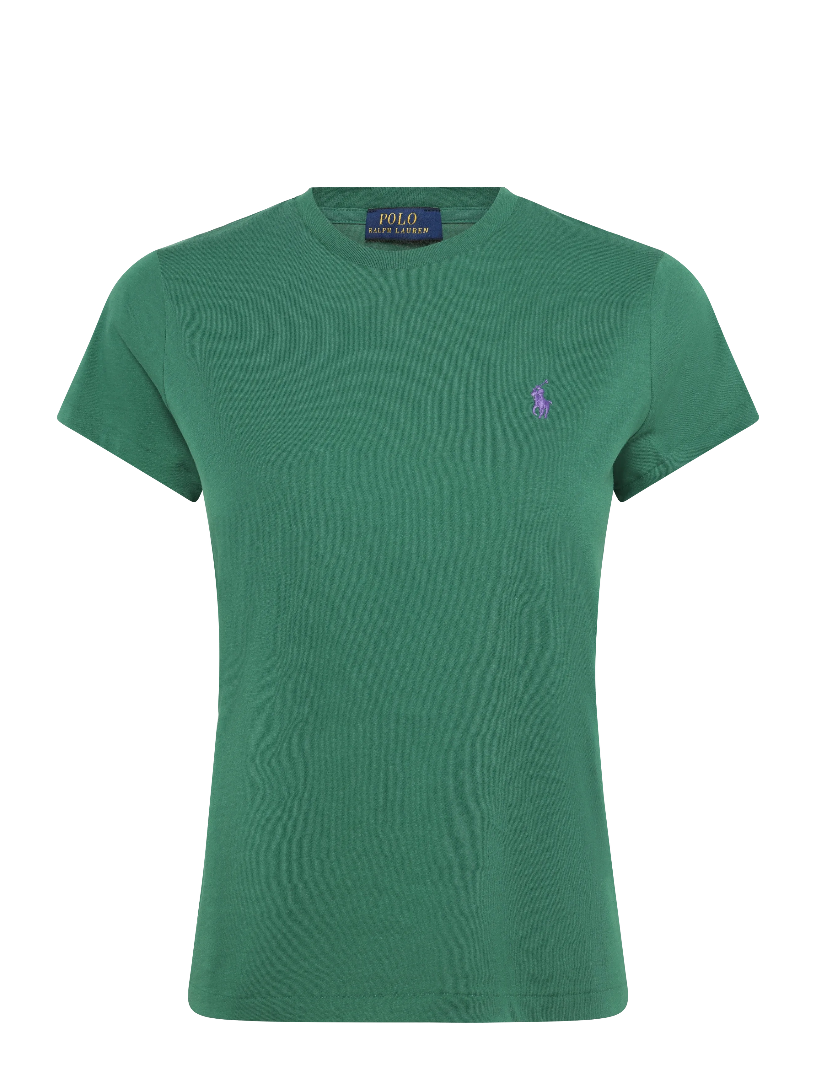 Polo Ralph Lauren Classic Fit Cotton Jersey Crewneck Tee - Drabužiai - BUSH GREEN / green