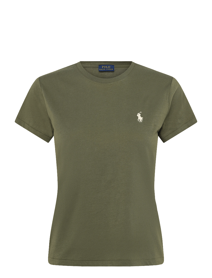 Polo Ralph Lauren - Classic Fit Cotton Jersey Crewneck Tee - t-särgid ja alussärgid - dense olive - 0