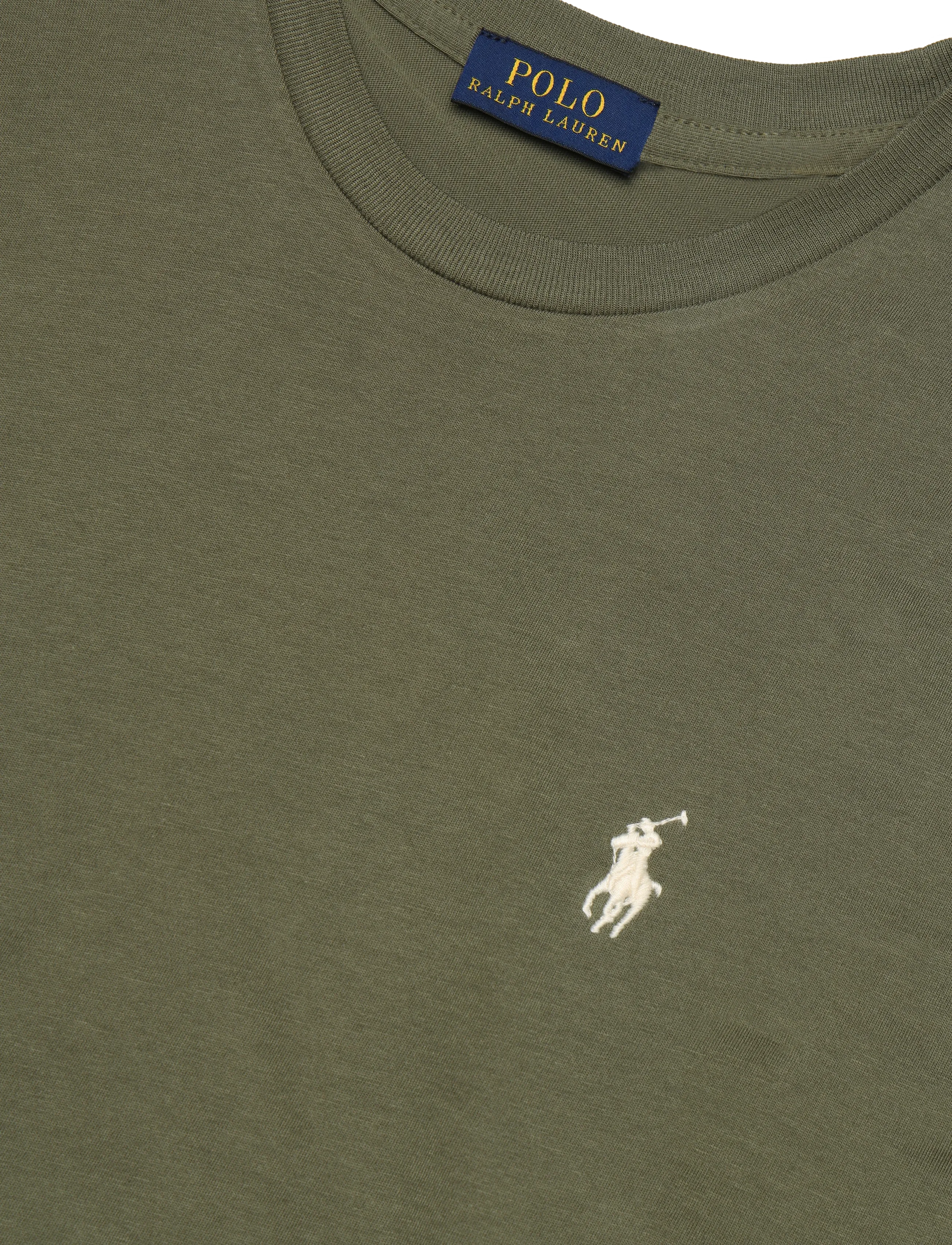 Polo Ralph Lauren - Classic Fit Cotton Jersey Crewneck Tee - t-shirts - dense olive - 2