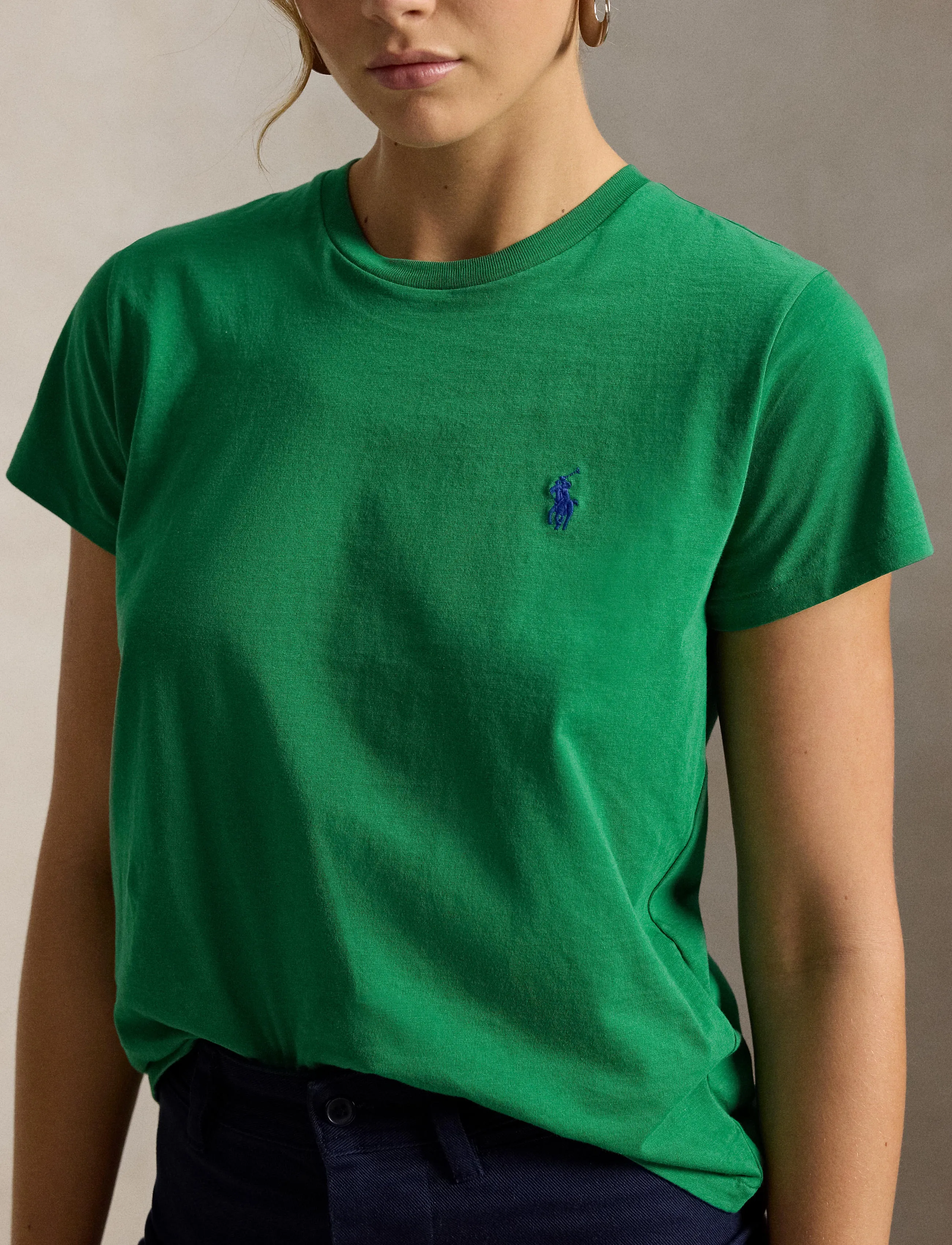 Polo Ralph Lauren - Classic Fit Cotton Jersey Crewneck Tee - sügisesed riided - fiji green - 4