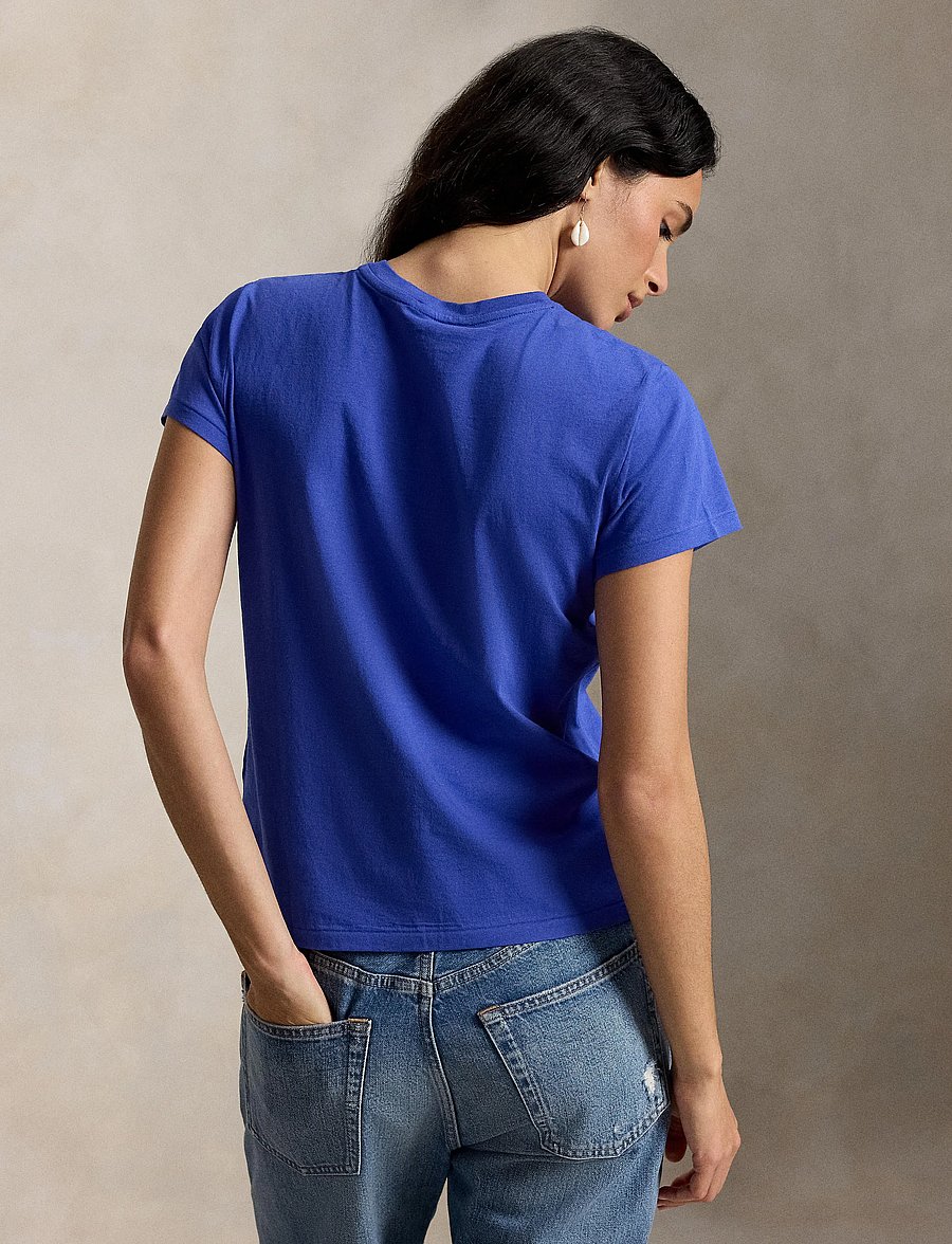 Polo Ralph Lauren - Classic Fit Cotton Jersey Crewneck Tee - t-shirts - gala blue - 5