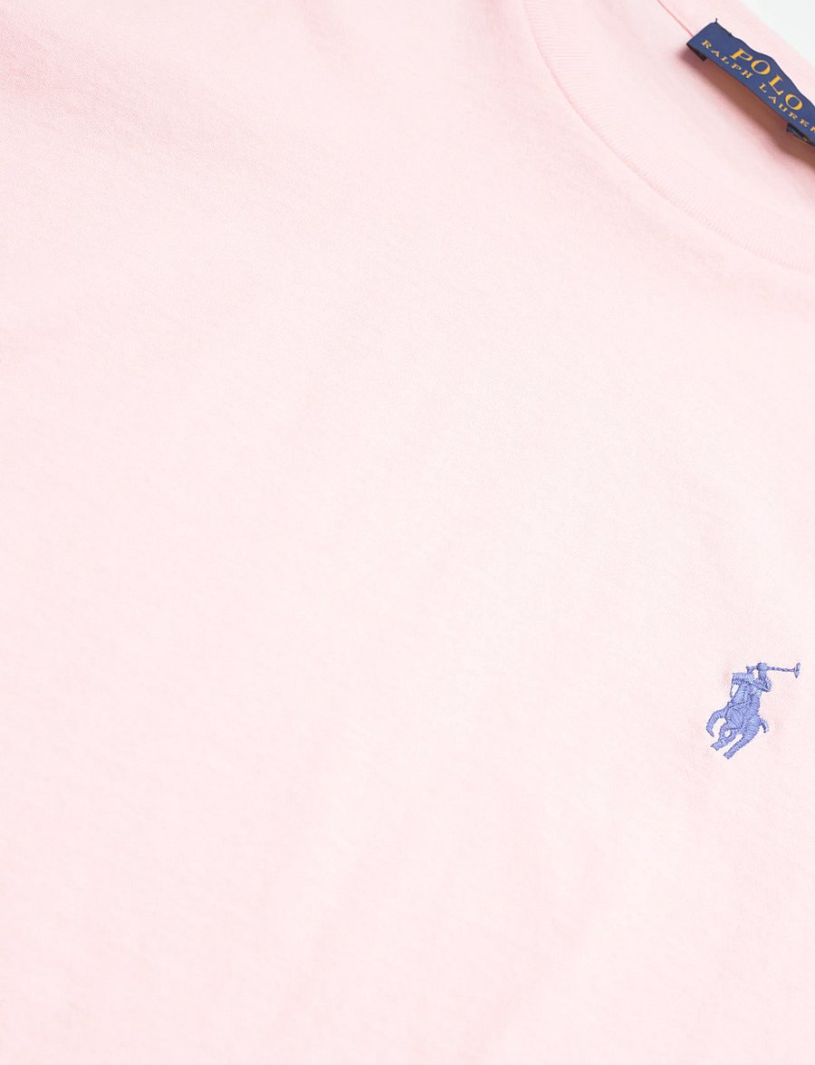 Polo Ralph Lauren - Classic Fit Cotton Jersey Crewneck Tee - t-shirts - pink sand - 3