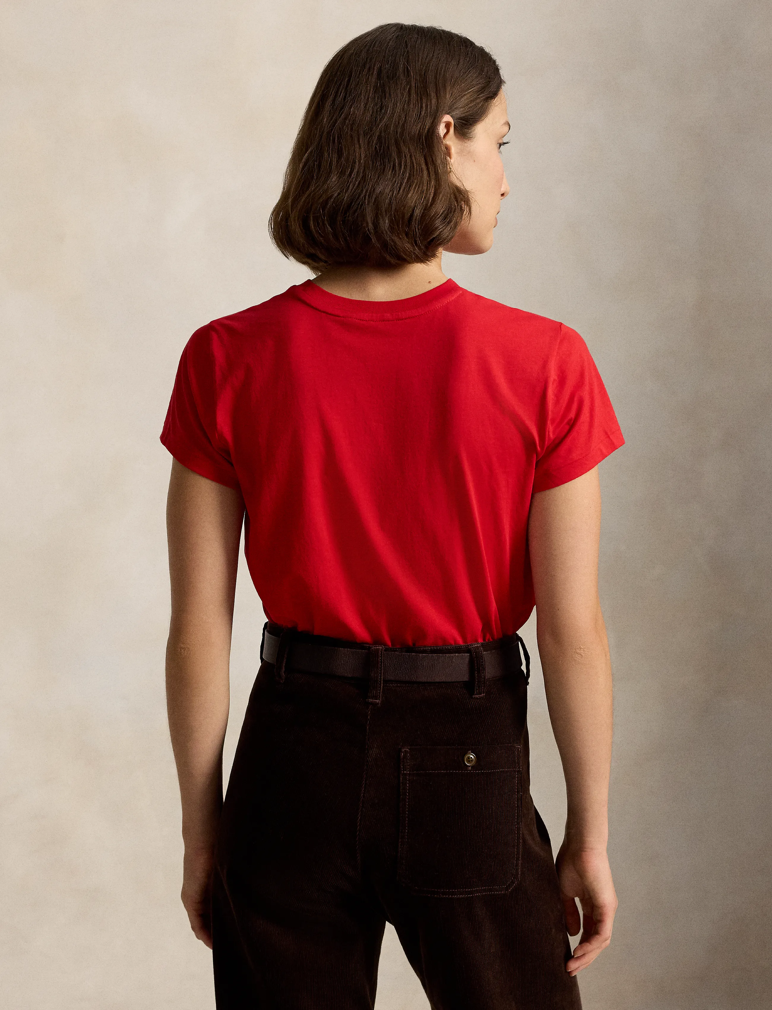 Polo Ralph Lauren - Classic Fit Cotton Jersey Crewneck Tee - t-särgid ja alussärgid - very red - 3