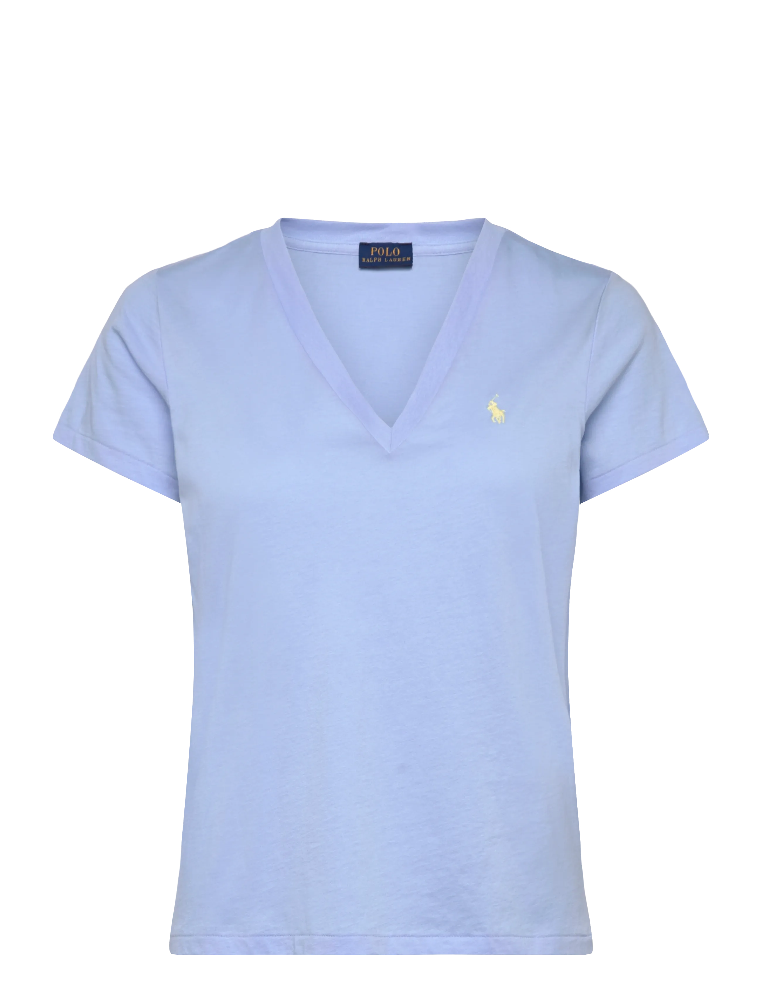 Polo Ralph Lauren Cotton Jersey V-Neck Tee - T-shirts & Tops - BABY BLUE / blue