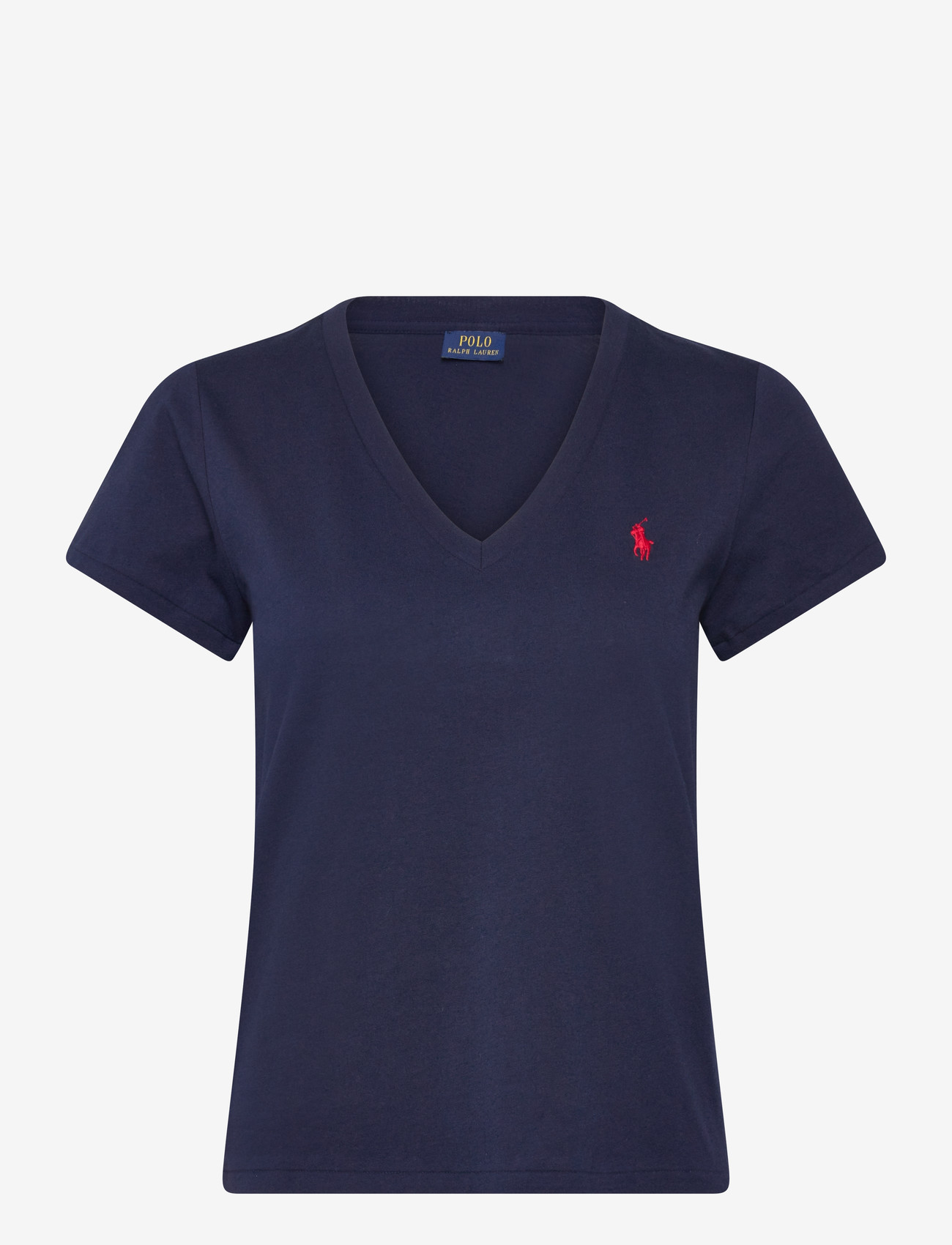 Polo Ralph Lauren - Cotton Jersey V-Neck Tee - t-shirts - cruise navy - 0