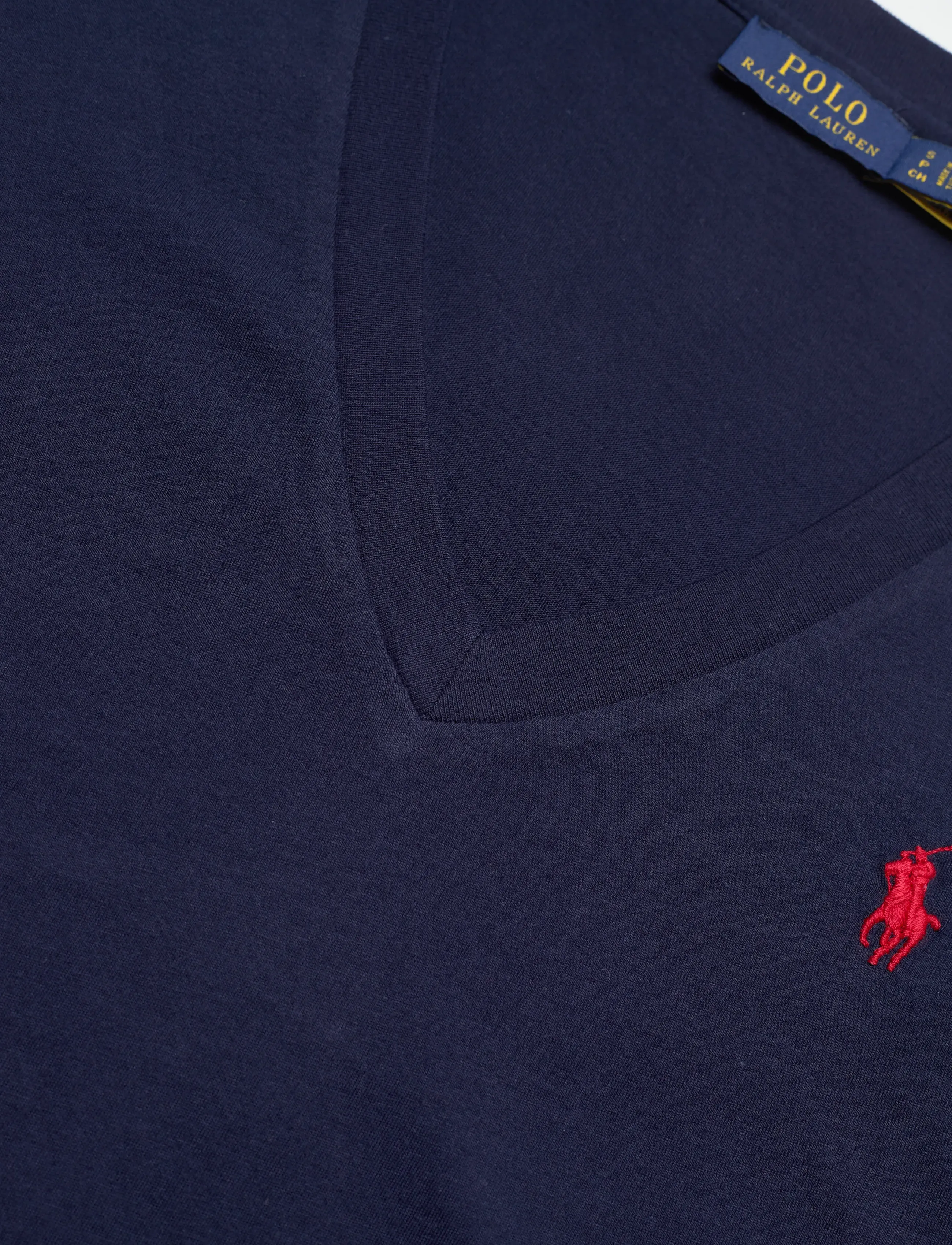 Polo Ralph Lauren - Cotton Jersey V-Neck Tee - t-shirts - cruise navy - 2
