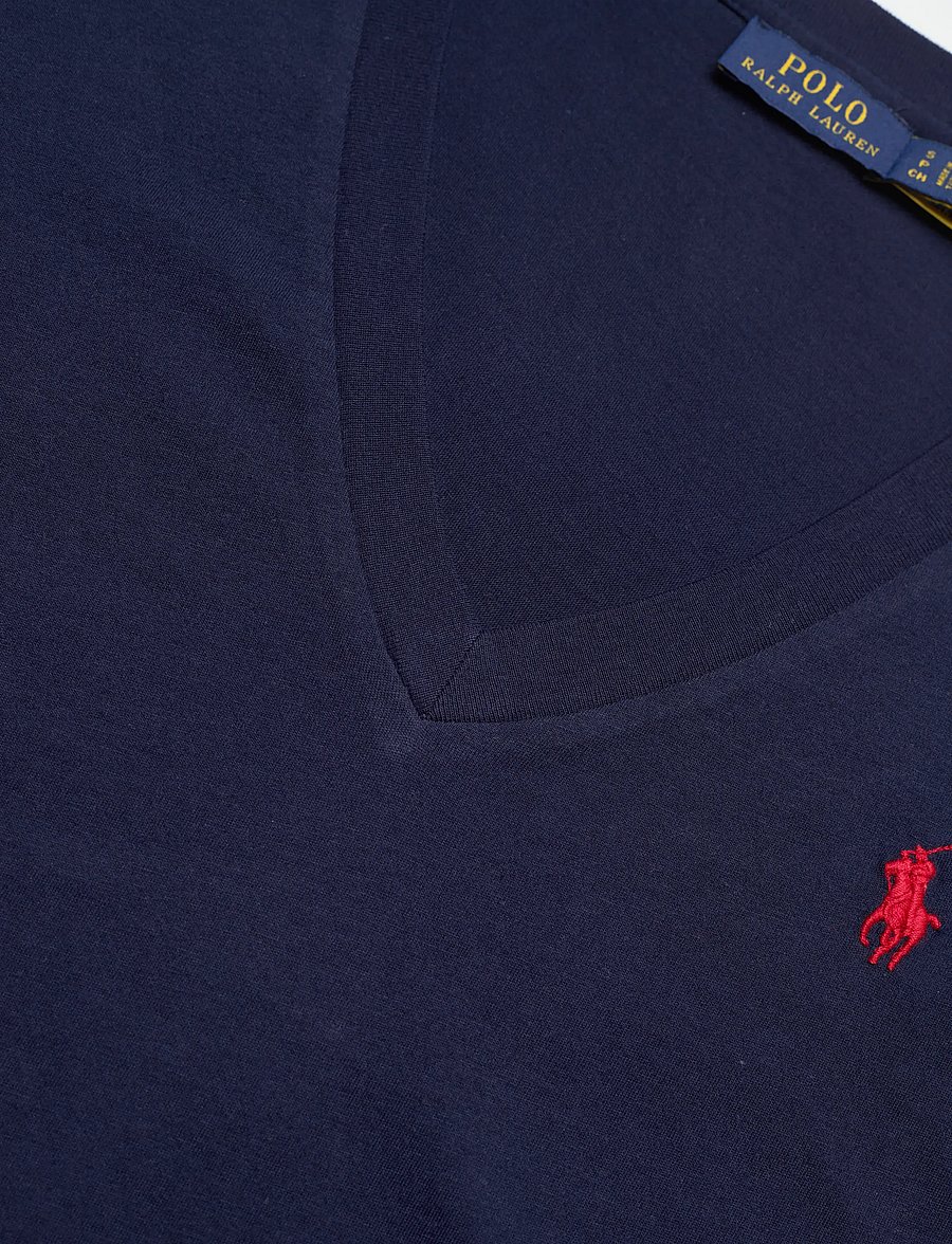 Polo Ralph Lauren - Cotton Jersey V-Neck Tee - t-shirts - cruise navy - 2
