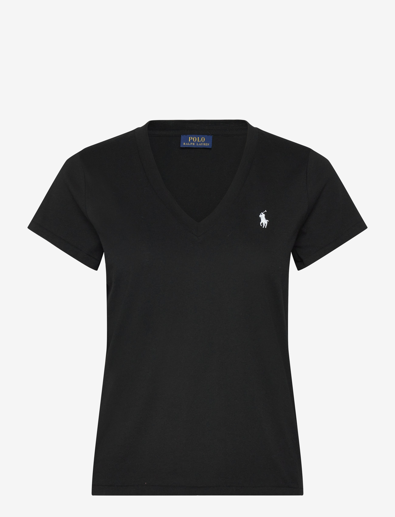 Polo Ralph Lauren - Cotton Jersey V-Neck Tee - t-shirts - polo black - 0