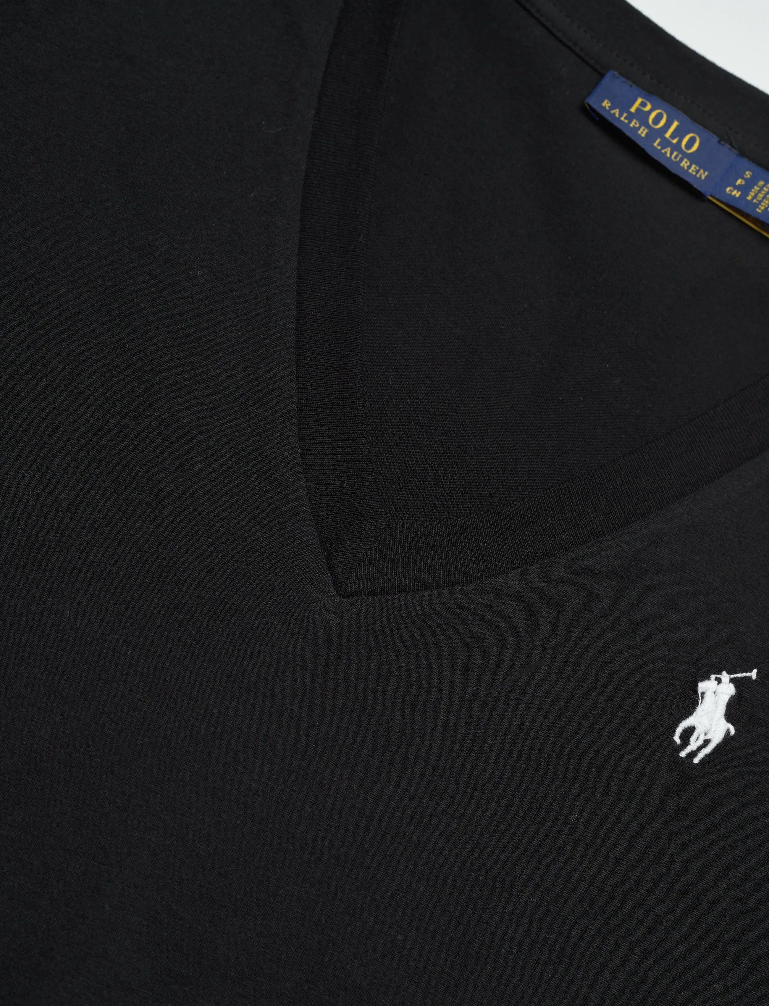 Polo Ralph Lauren - Cotton Jersey V-Neck Tee - t-shirts & tops - polo black - 2