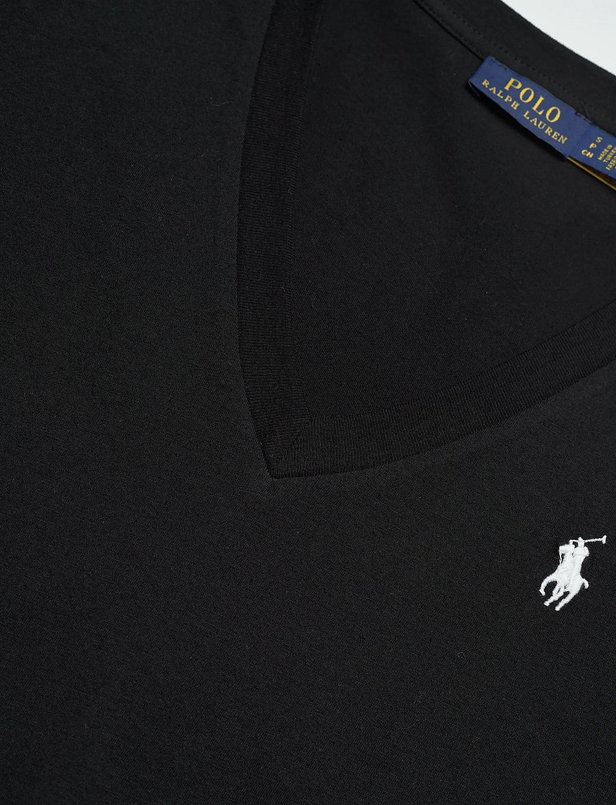 Polo Ralph Lauren - Cotton Jersey V-Neck Tee - t-shirts & tops - polo black - 2