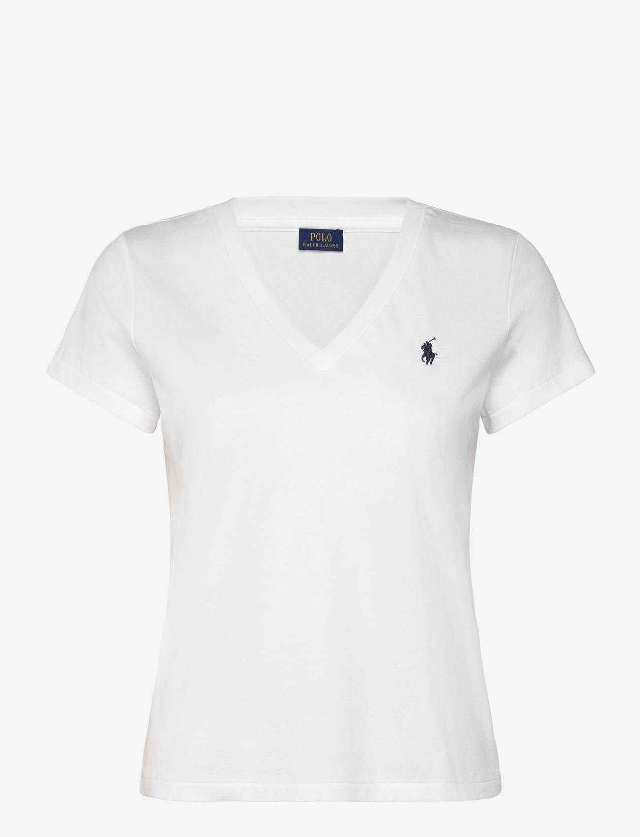 Polo Ralph Lauren - Cotton Jersey V-Neck Tee - t-shirts - white - 0
