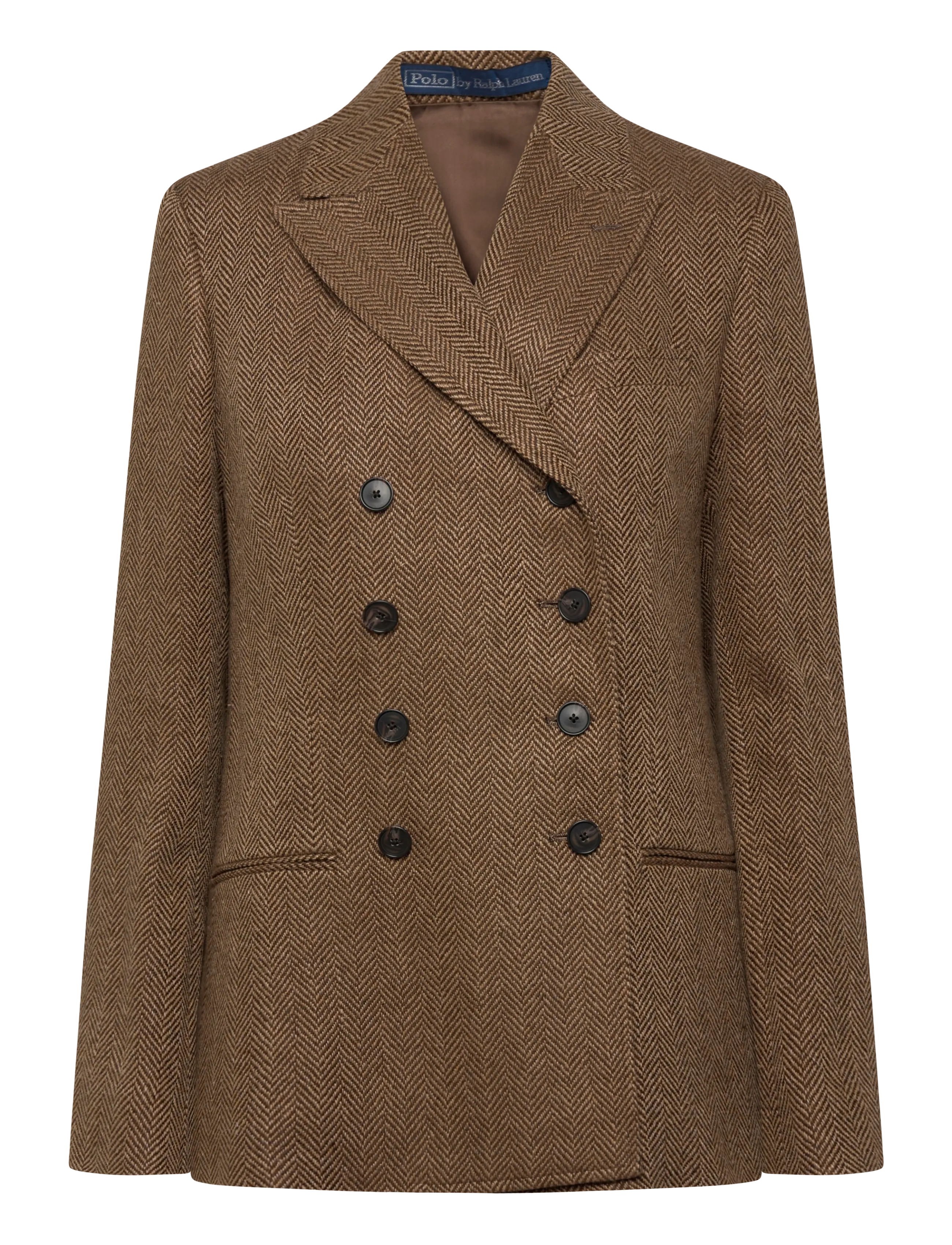 Polo Ralph Lauren 5 9/1 LN SLK BLD HB-WVN-BLAZER/SPOR - Blazere - BROWN HERRINGBONE / brown