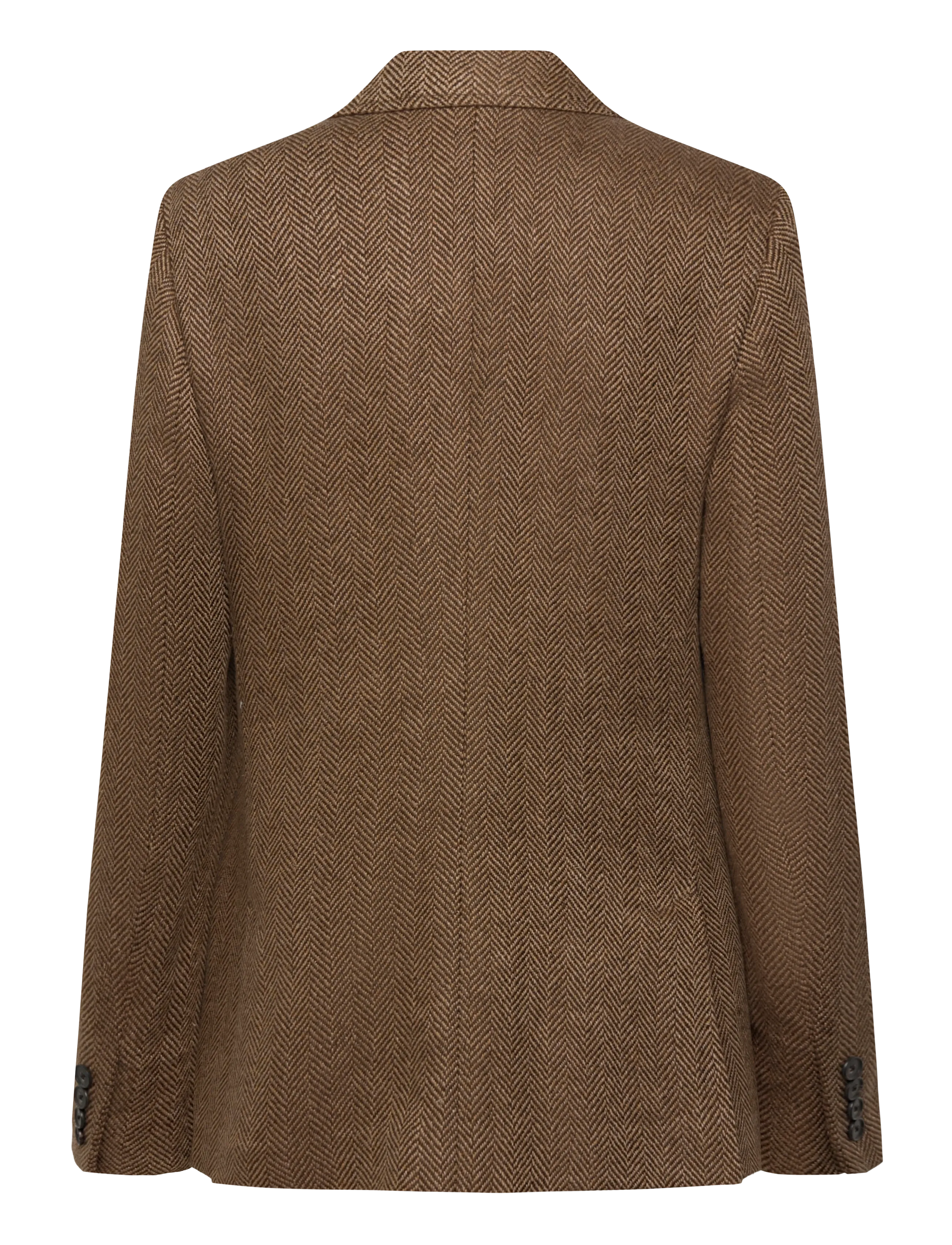 Polo Ralph Lauren - 5 9/1 LN SLK BLD HB-WVN-BLAZER/SPOR - brown herringbone - 1