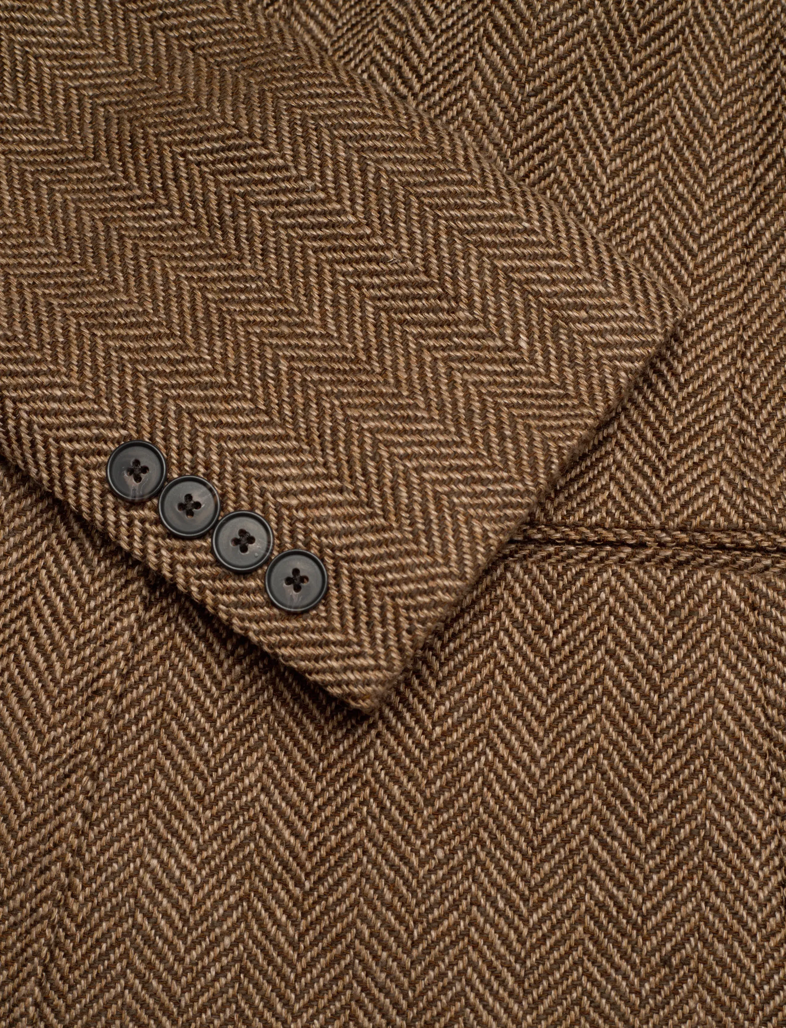 Polo Ralph Lauren - 5 9/1 LN SLK BLD HB-WVN-BLAZER/SPOR - brown herringbone - 3